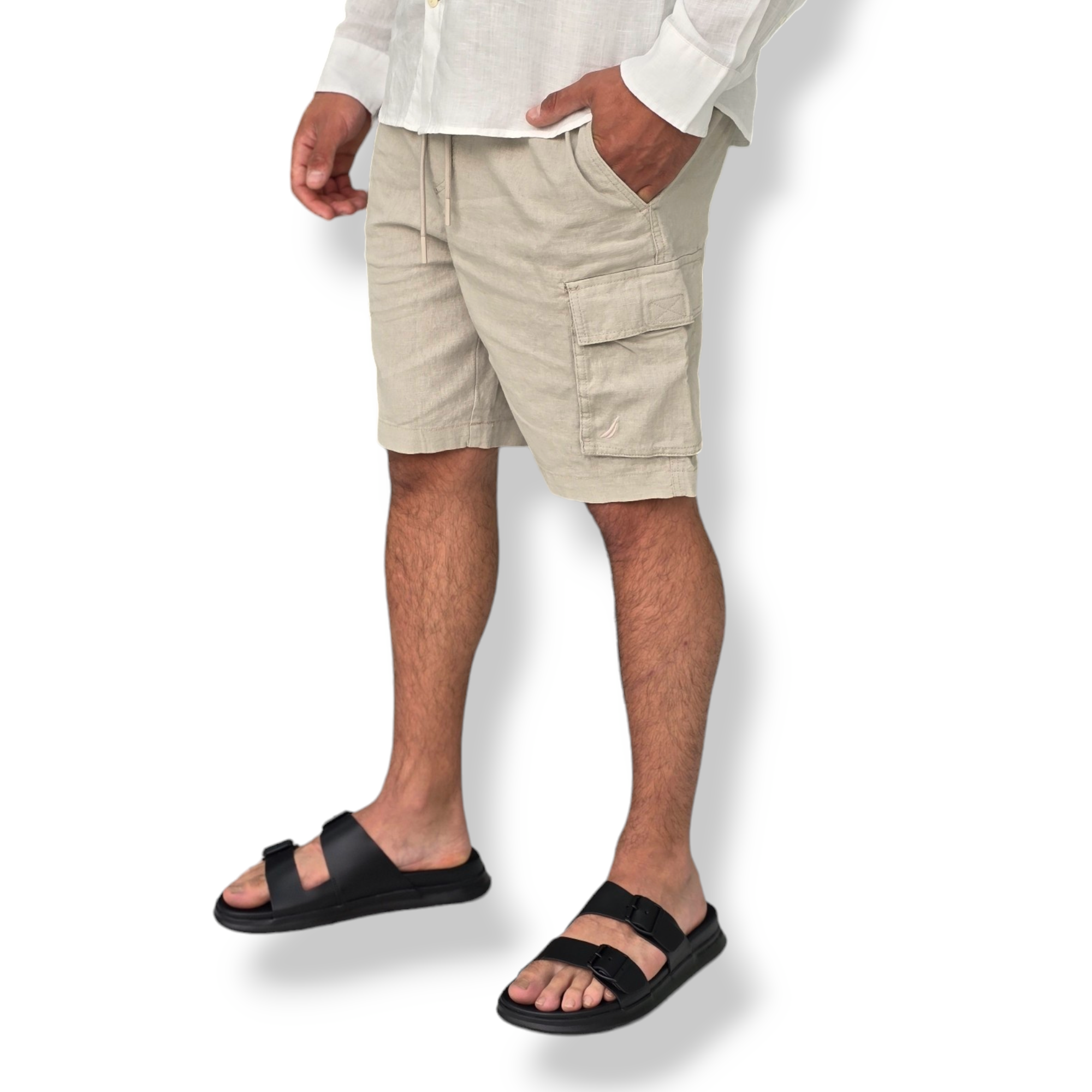 מכנס פשתן  NAUTICA