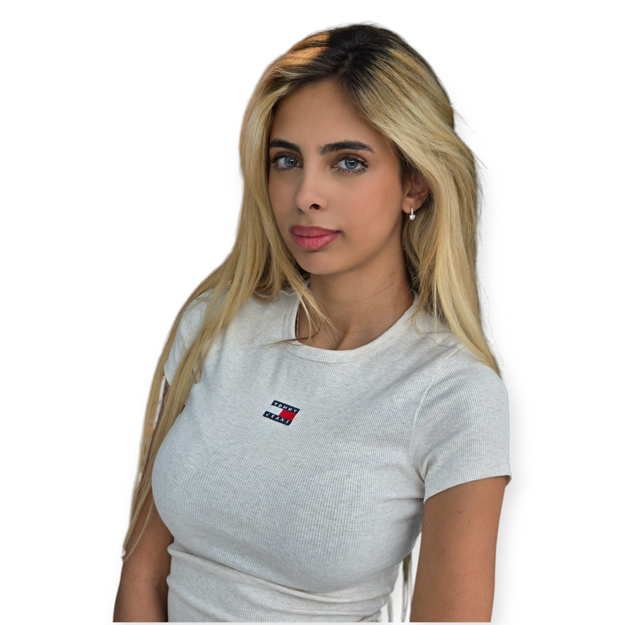 חולצה TOMMY HILFIGER SLIM BADGE RIB