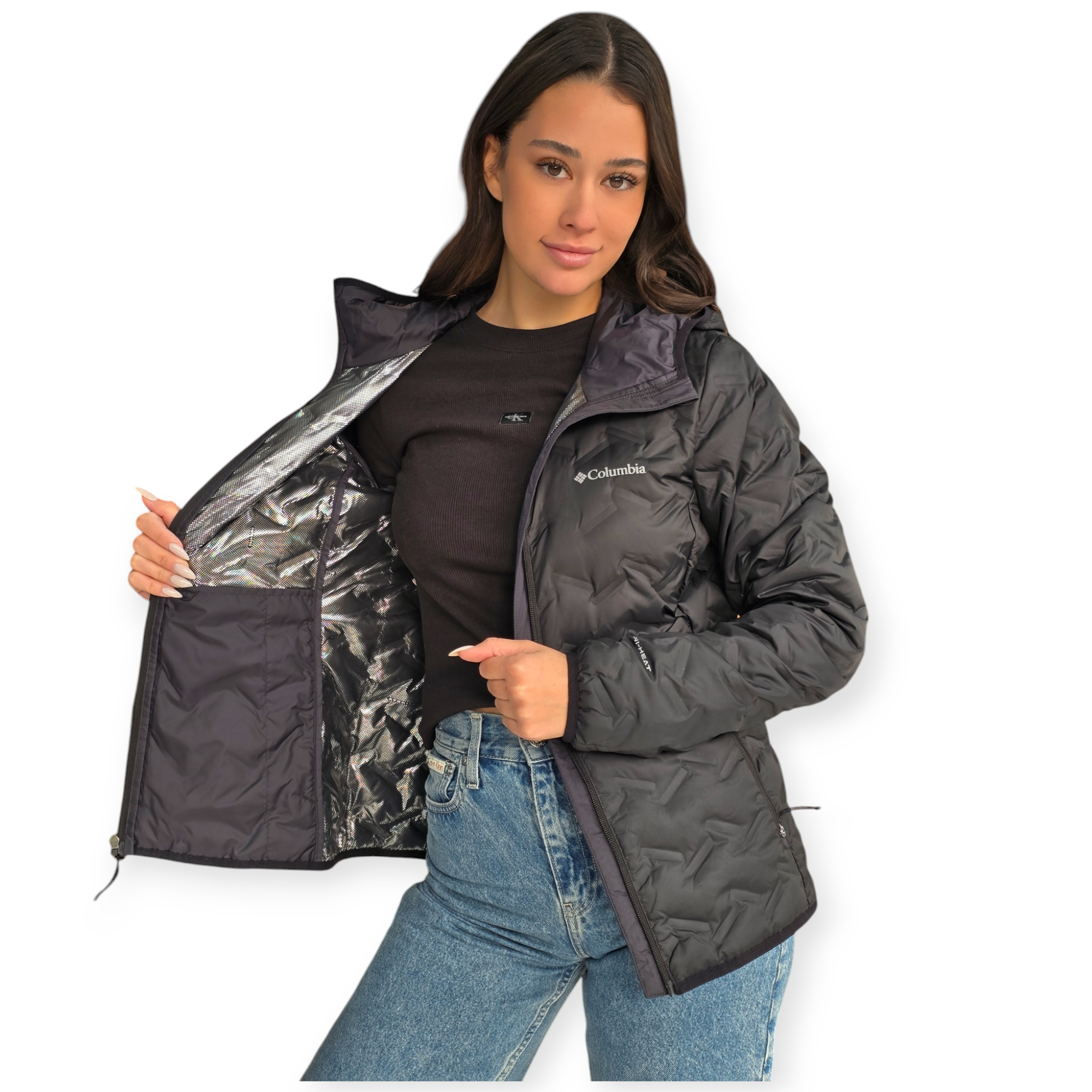 מעיל נשים COLUMBIA DELTA RIDGE DOWN HOODED W מעיל נשים COLUMBIA DELTA RIDGE DOWN HOODED W