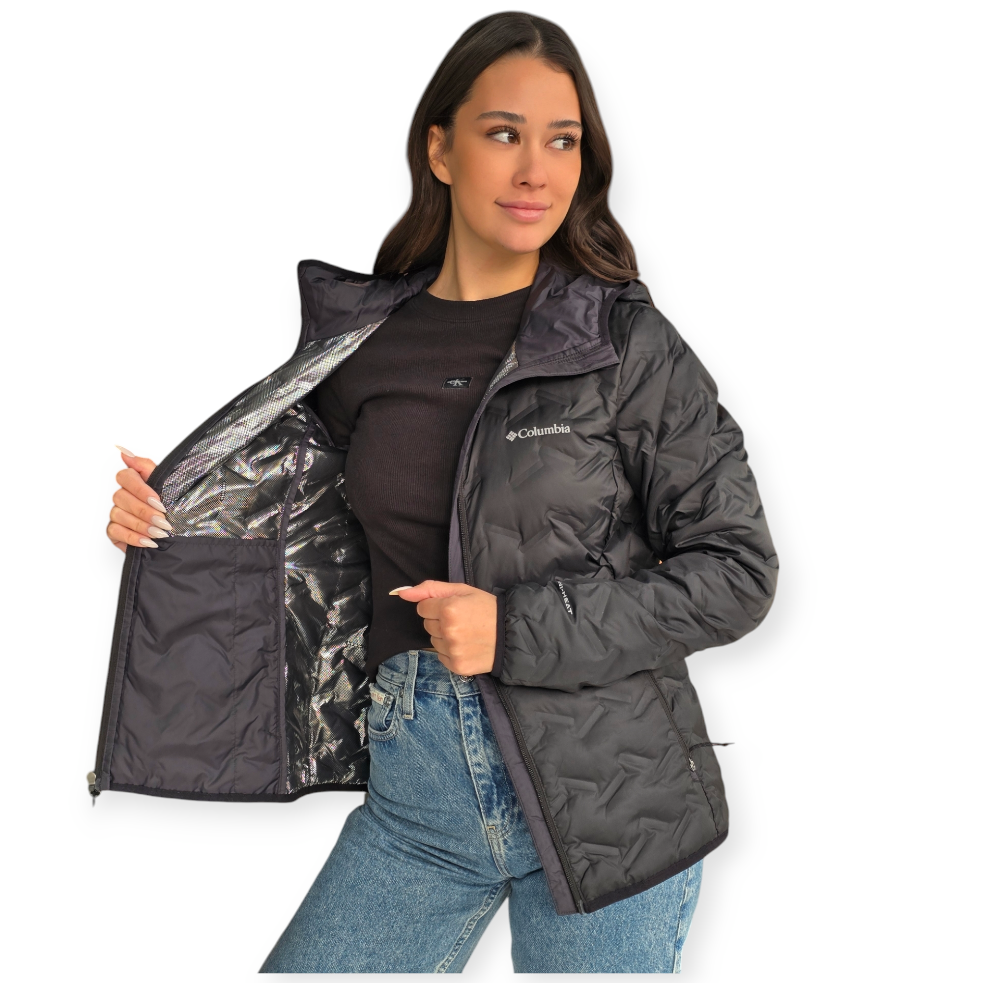 מעיל נשים COLUMBIA DELTA RIDGE DOWN HOODED W מעיל נשים COLUMBIA DELTA RIDGE DOWN HOODED W