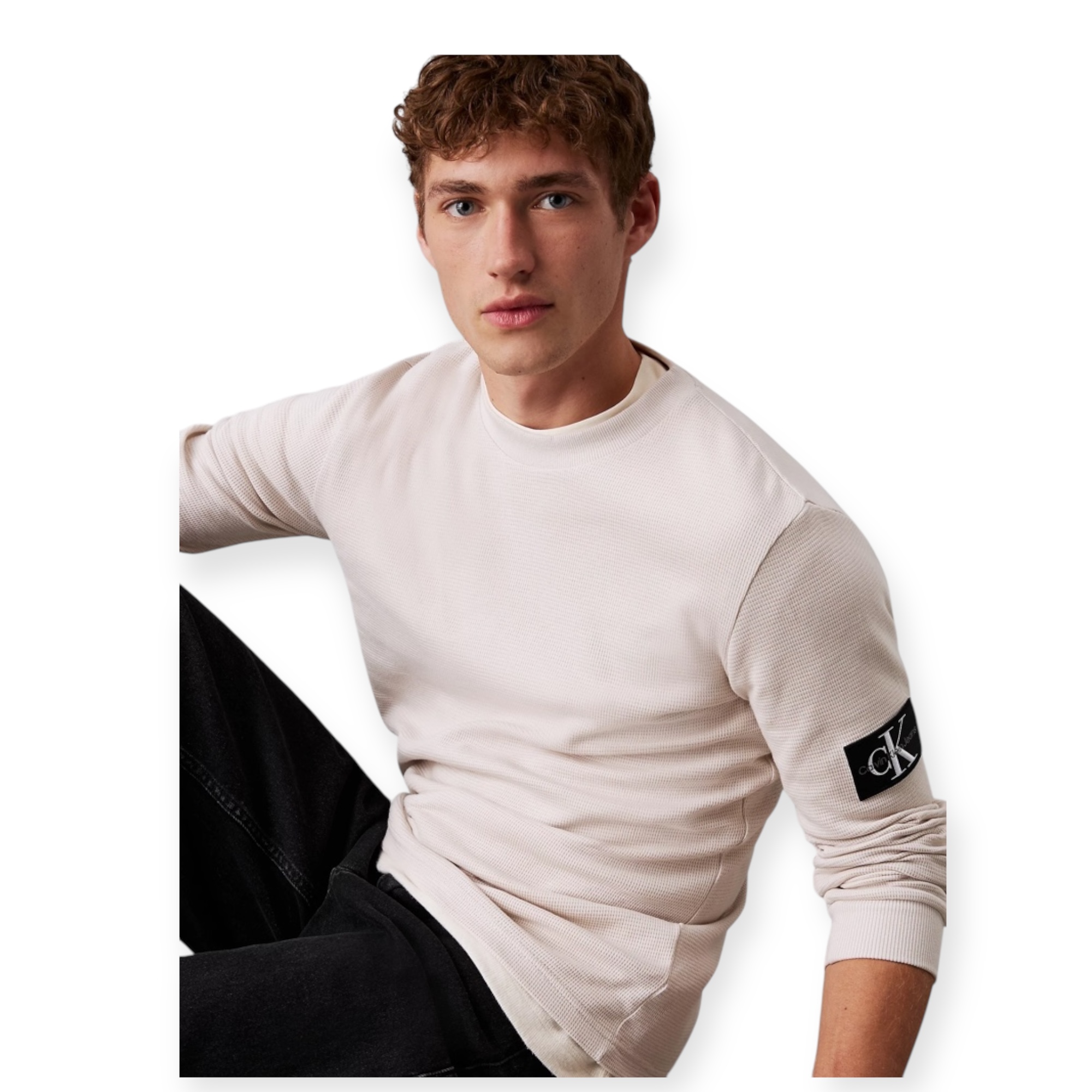 חולצה CALVIN KLEIN WAFFLE TEE