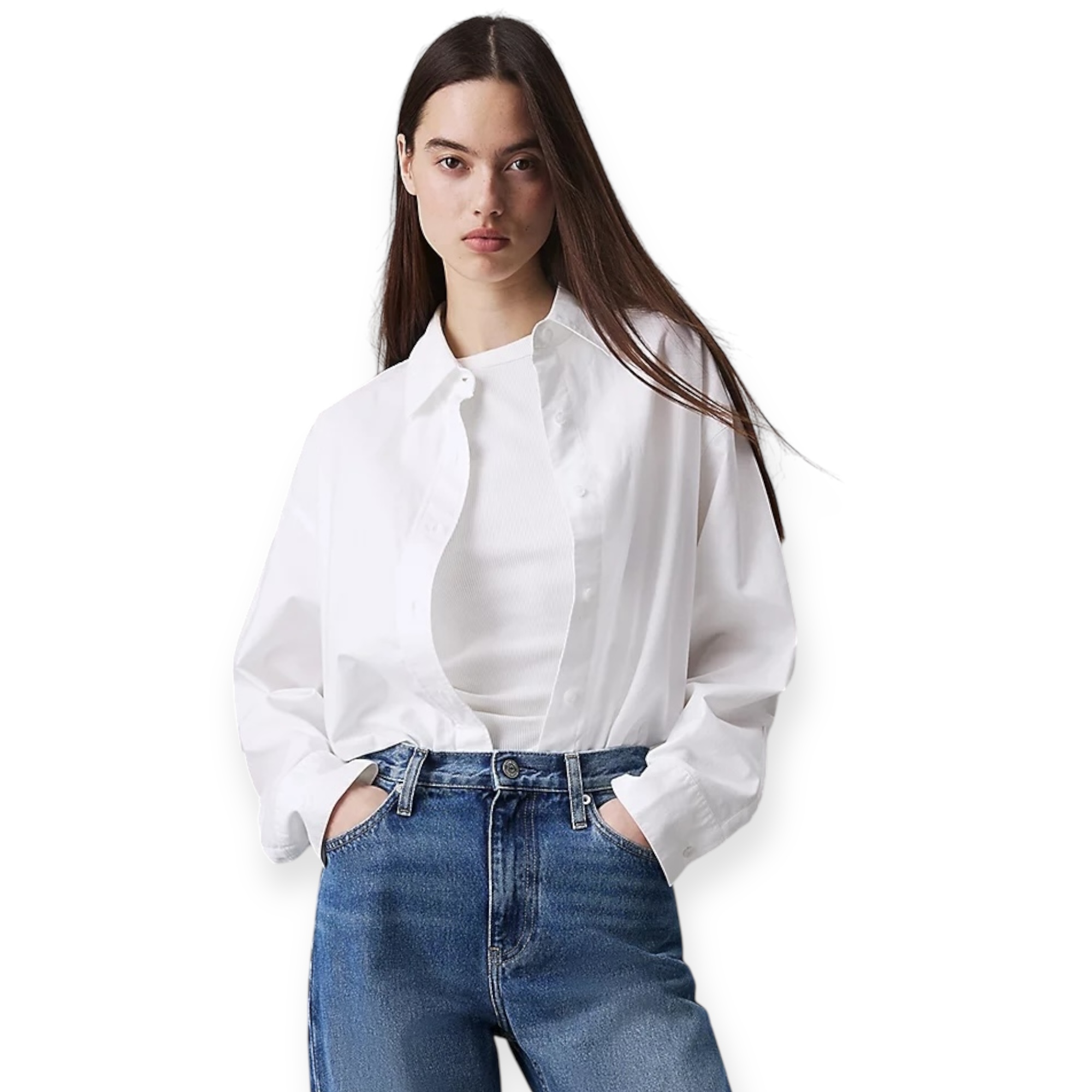 חולצה CALVIN KLEIN OXFORD SHIRT חולצה CALVIN KLEIN OXFORD SHIRT