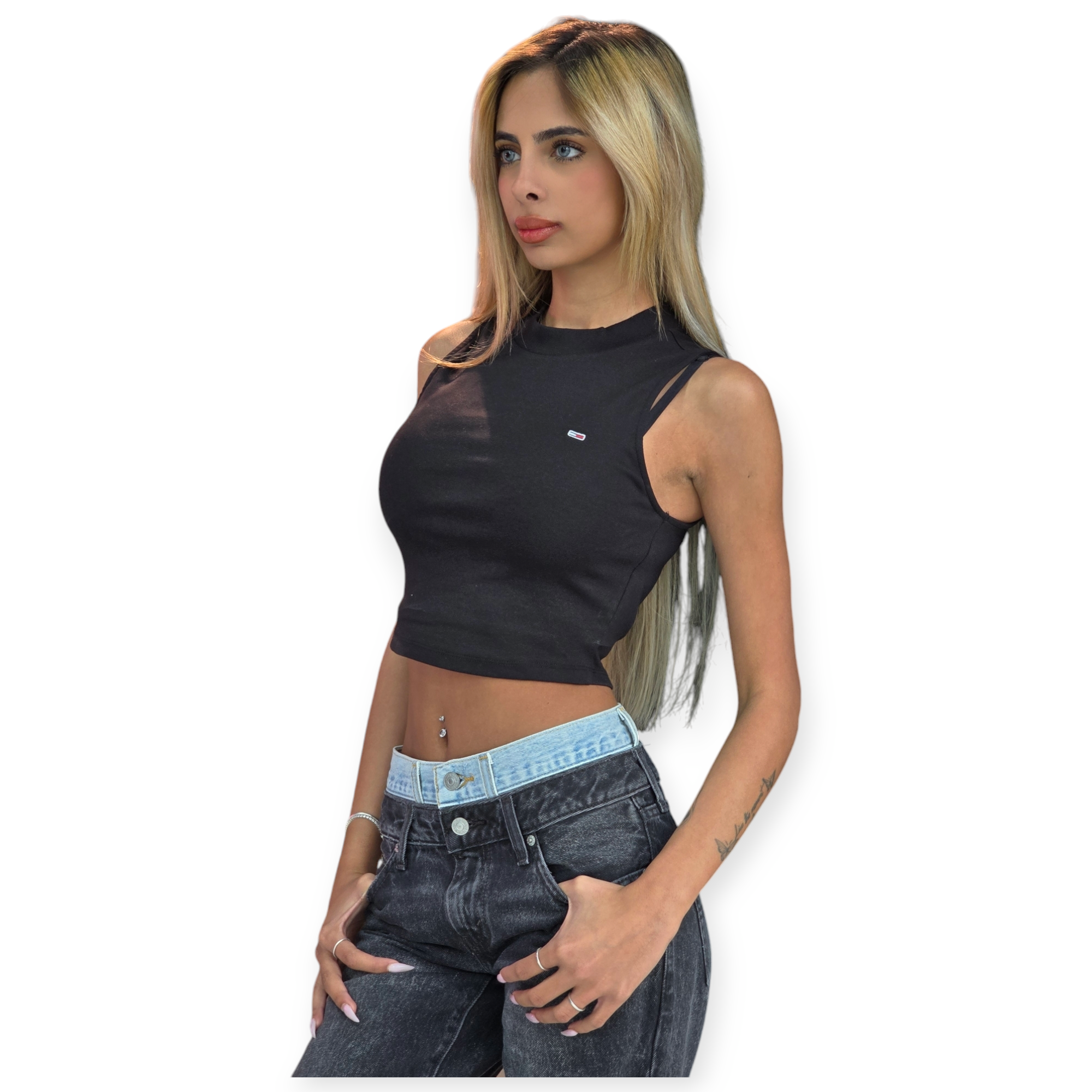 חולצה TOMMY HILFIGER SLIM MOCK NECK