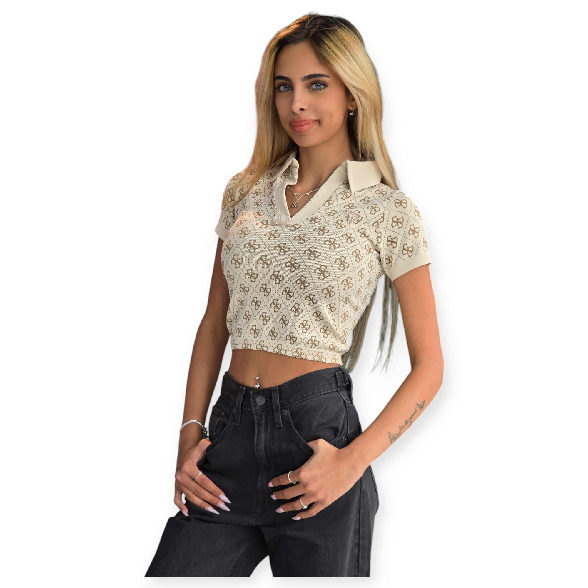 חולצה GUESS RHOMBUS TOP