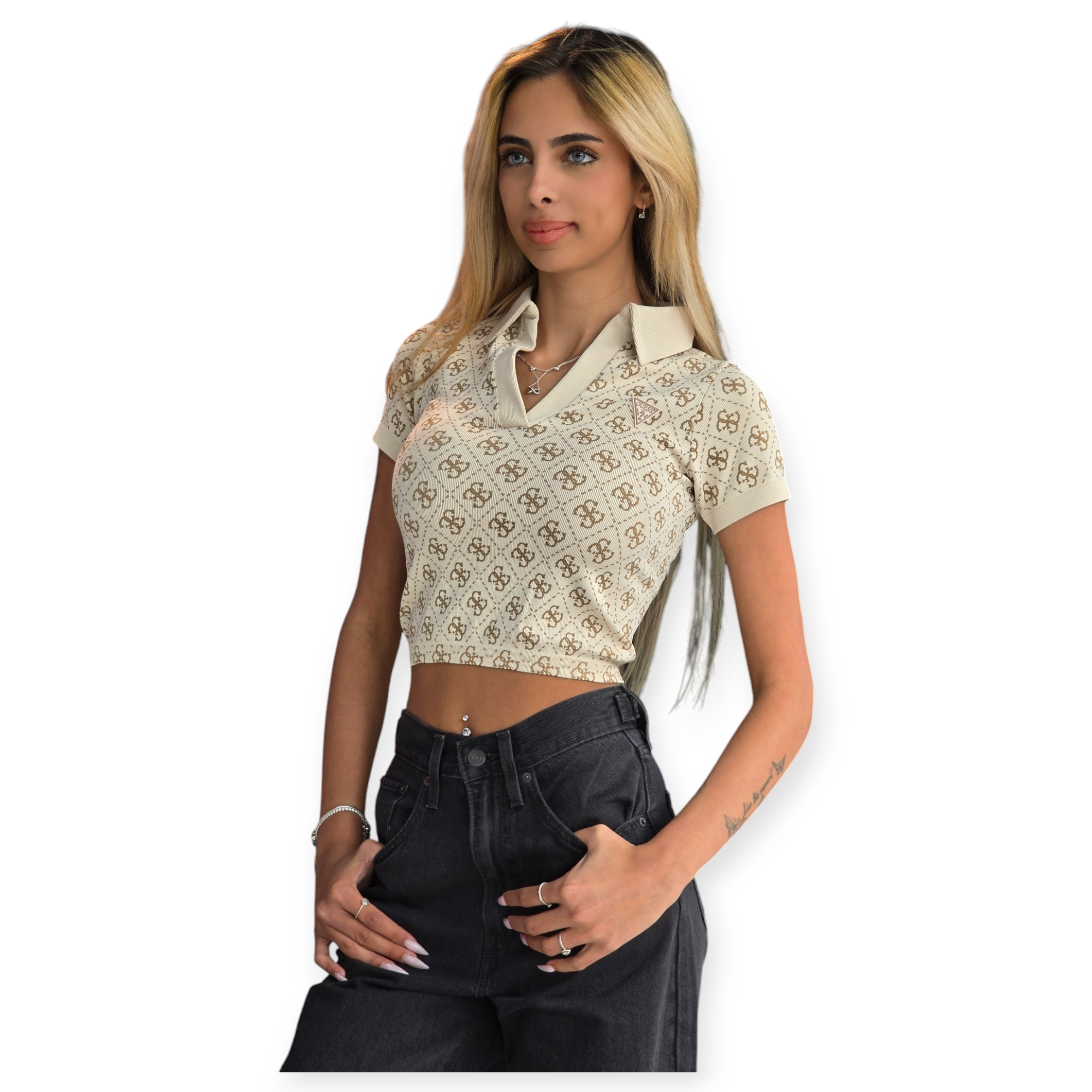 חולצה GUESS RHOMBUS TOP