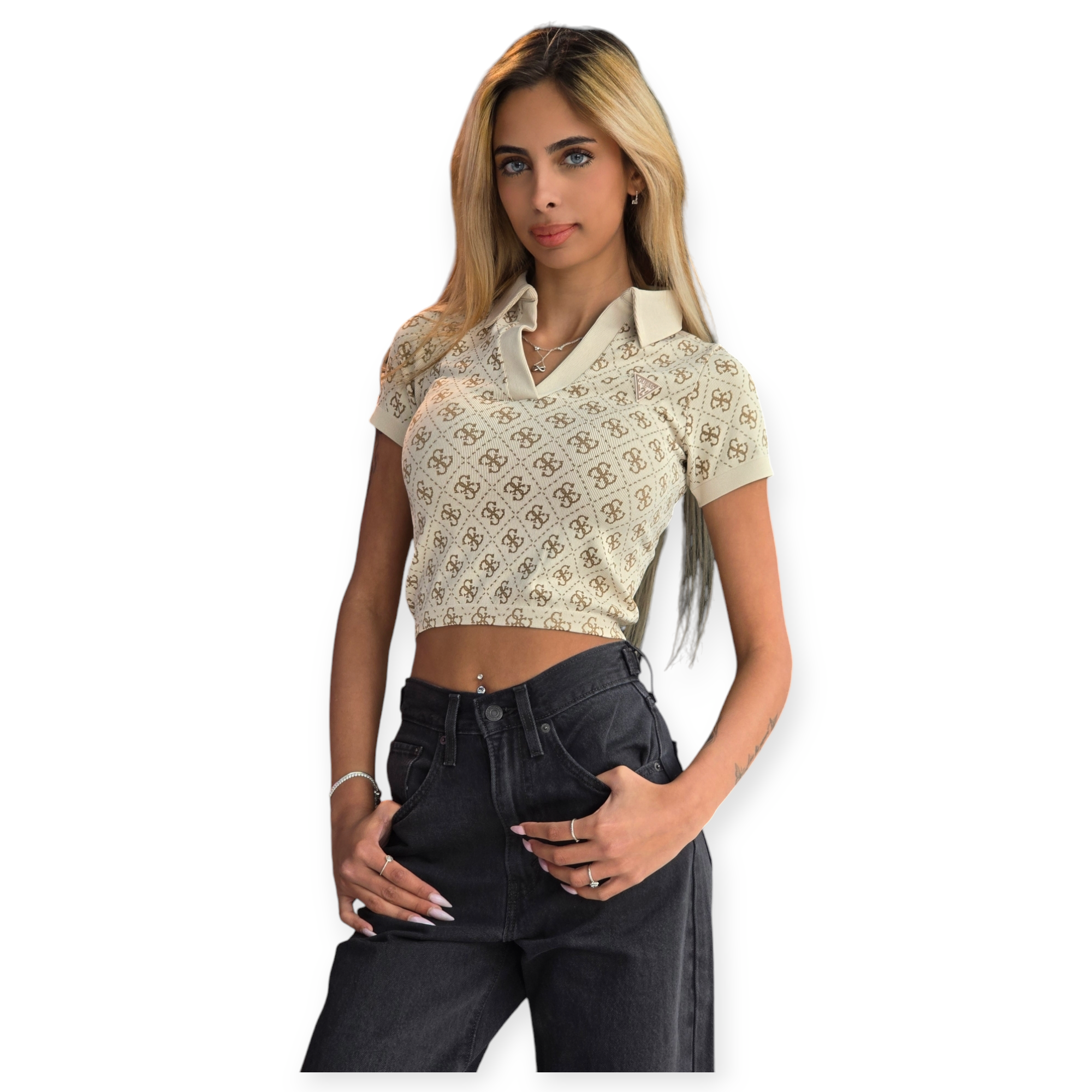 חולצה GUESS RHOMBUS TOP