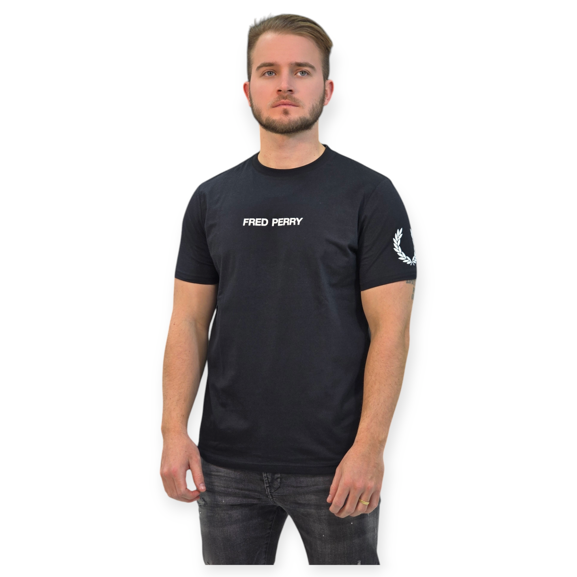 חולצה FRED PERRY DOUBLE GRAPHIC TEE חולצה FRED PERRY DOUBLE GRAPHIC TEE