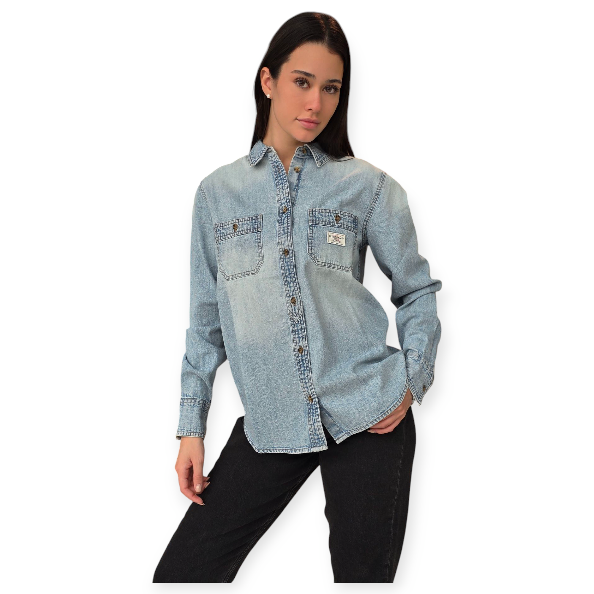 חולצה GUESS LS DENIM SHIRT