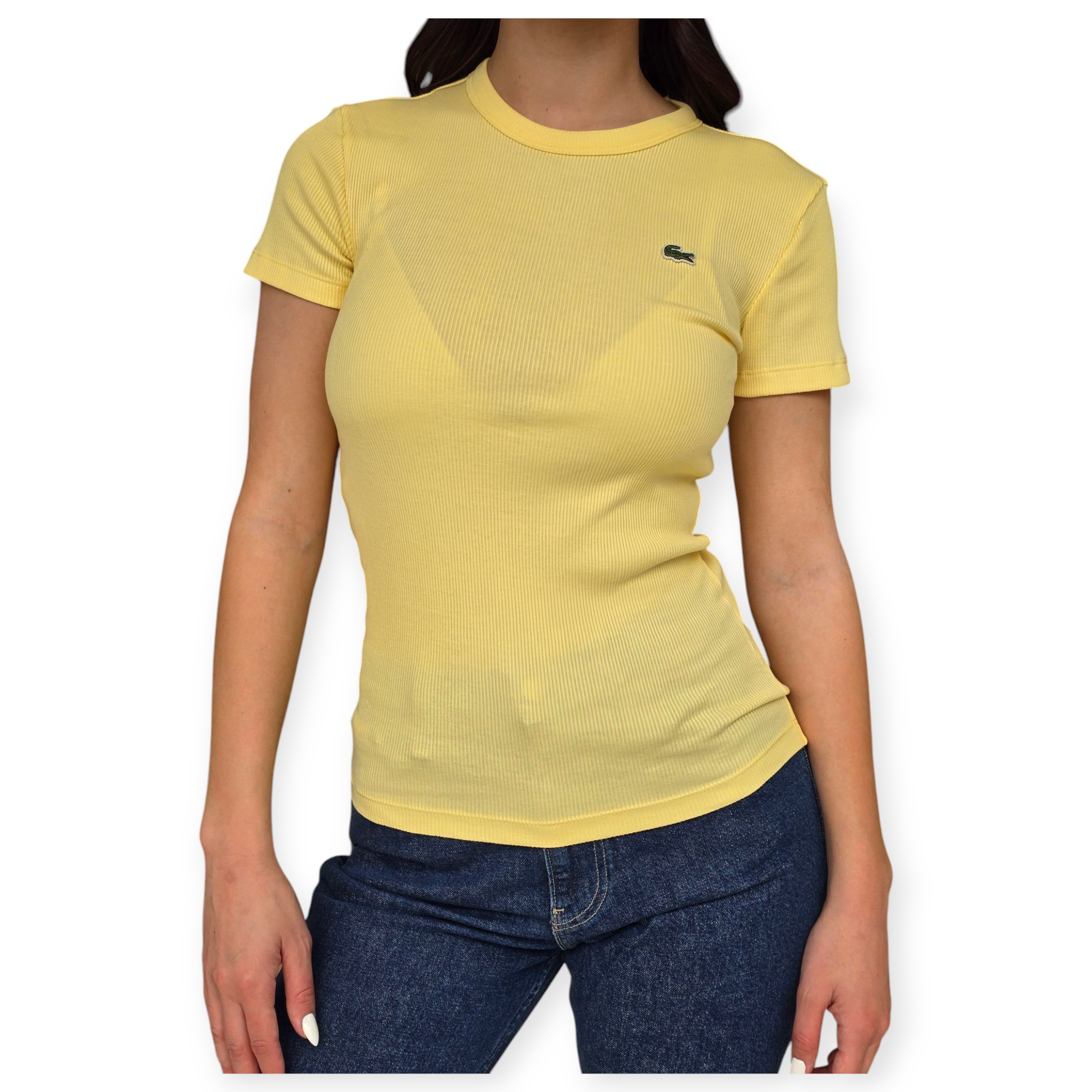 חולצה נשים LACOSTE RIB TEE