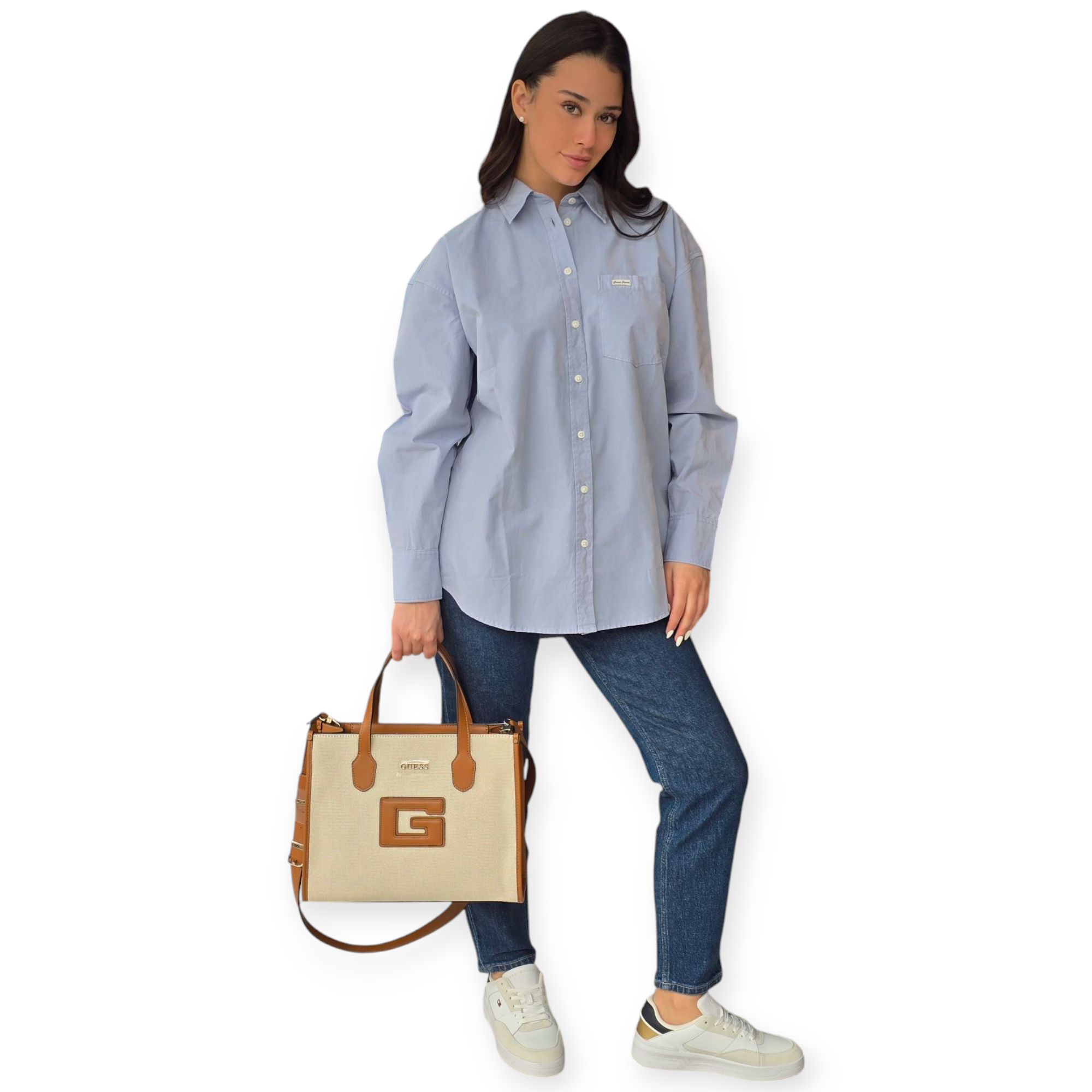 חולצה GUESS LS POCKET SHIRT חולצה GUESS LS POCKET SHIRT