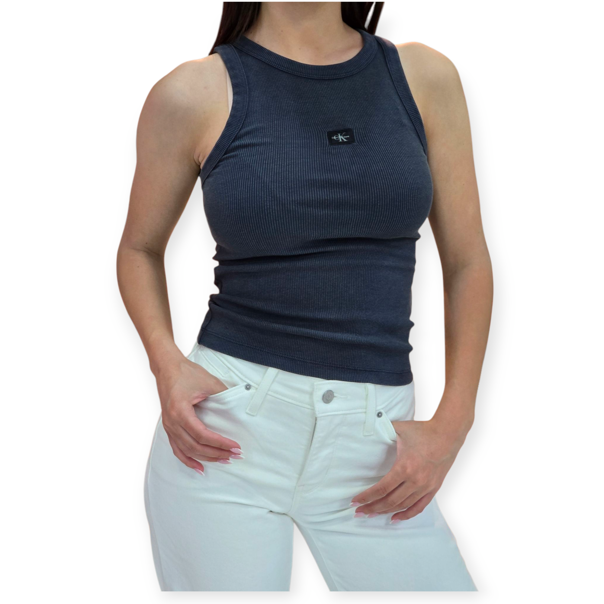 חולצה CALVIN KLEIN RIB TANK חולצה CALVIN KLEIN RIB TANK