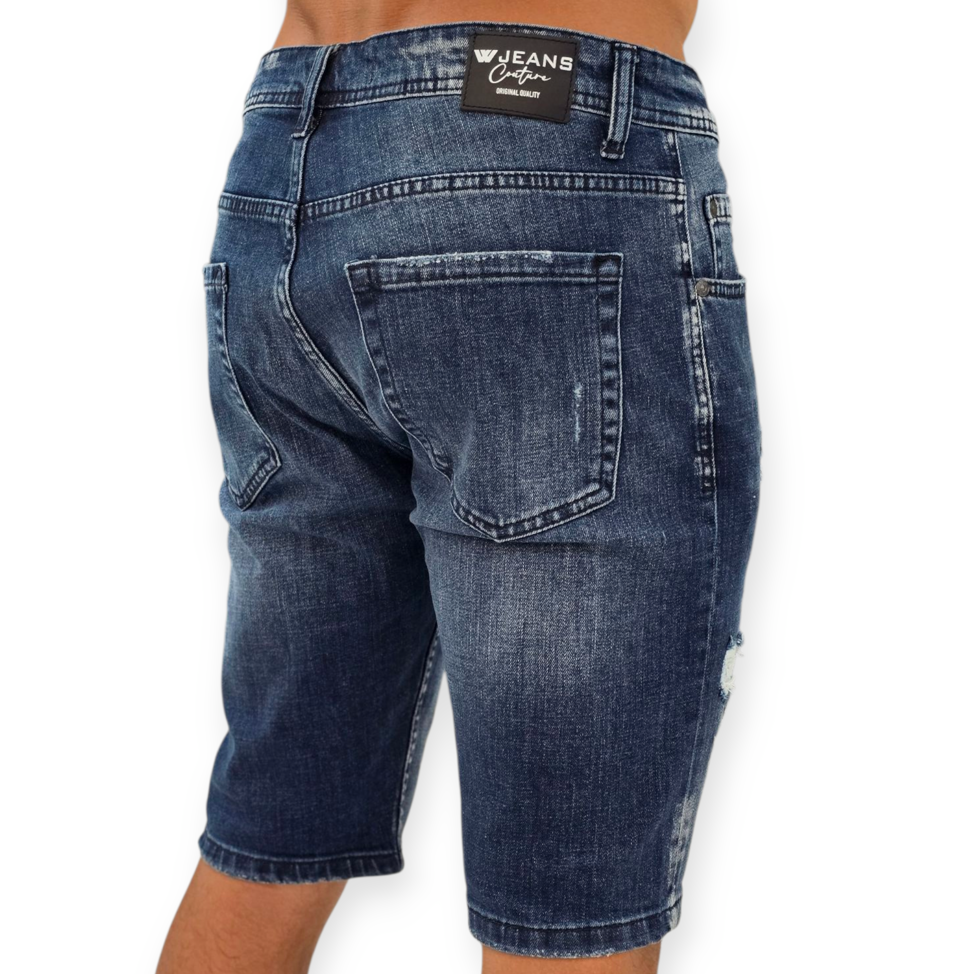 מכנס ברמודה גינס W JEANS מכנס ברמודה גינס W JEANS