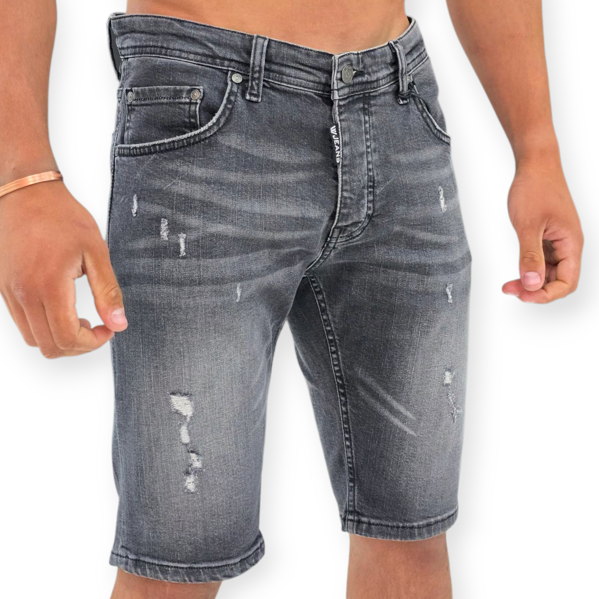 מכנס ברמודה גינס W JEANS מכנס ברמודה גינס W JEANS