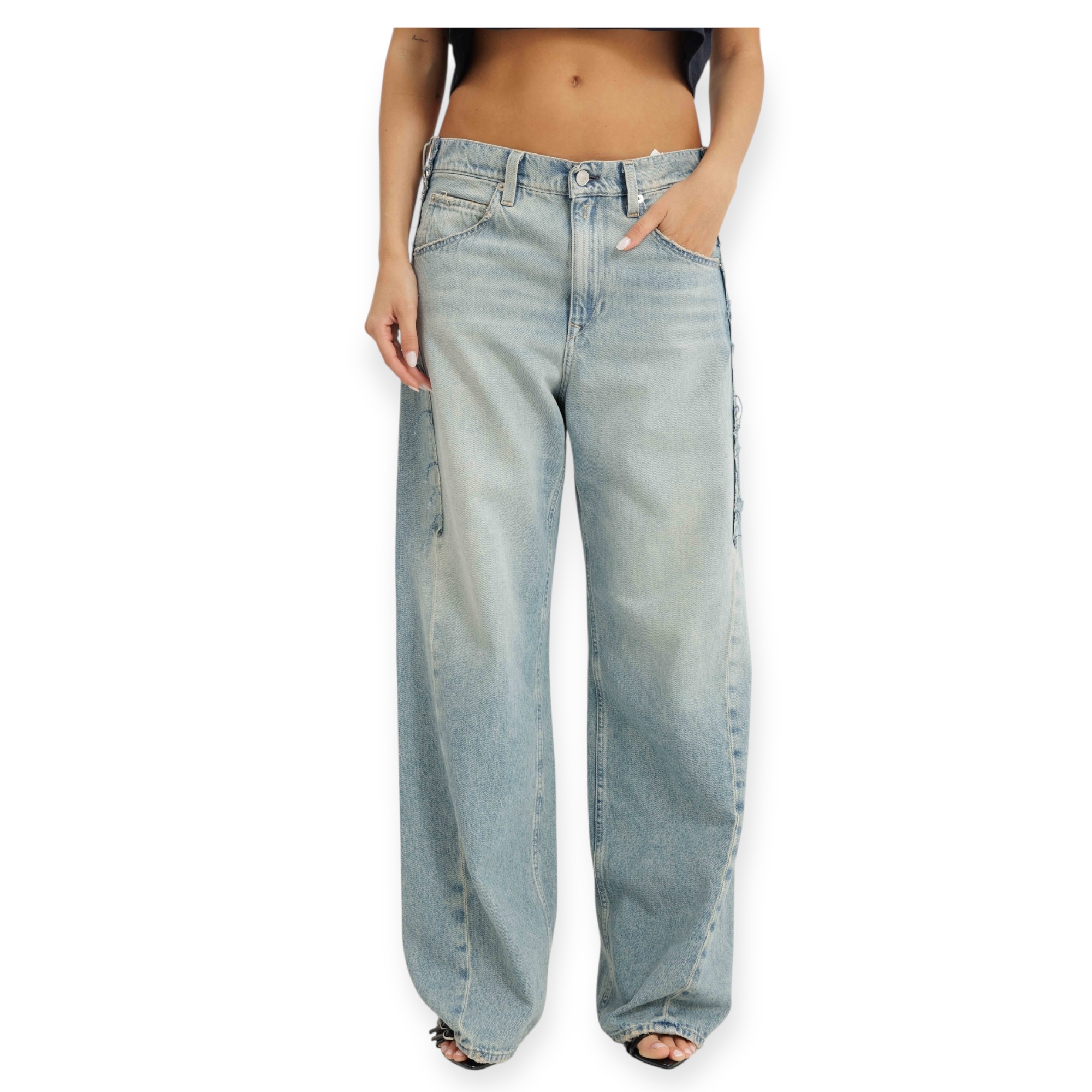 גינס REPLAY PANTALONI NARJA BAGGY גינס REPLAY PANTALONI NARJA BAGGY