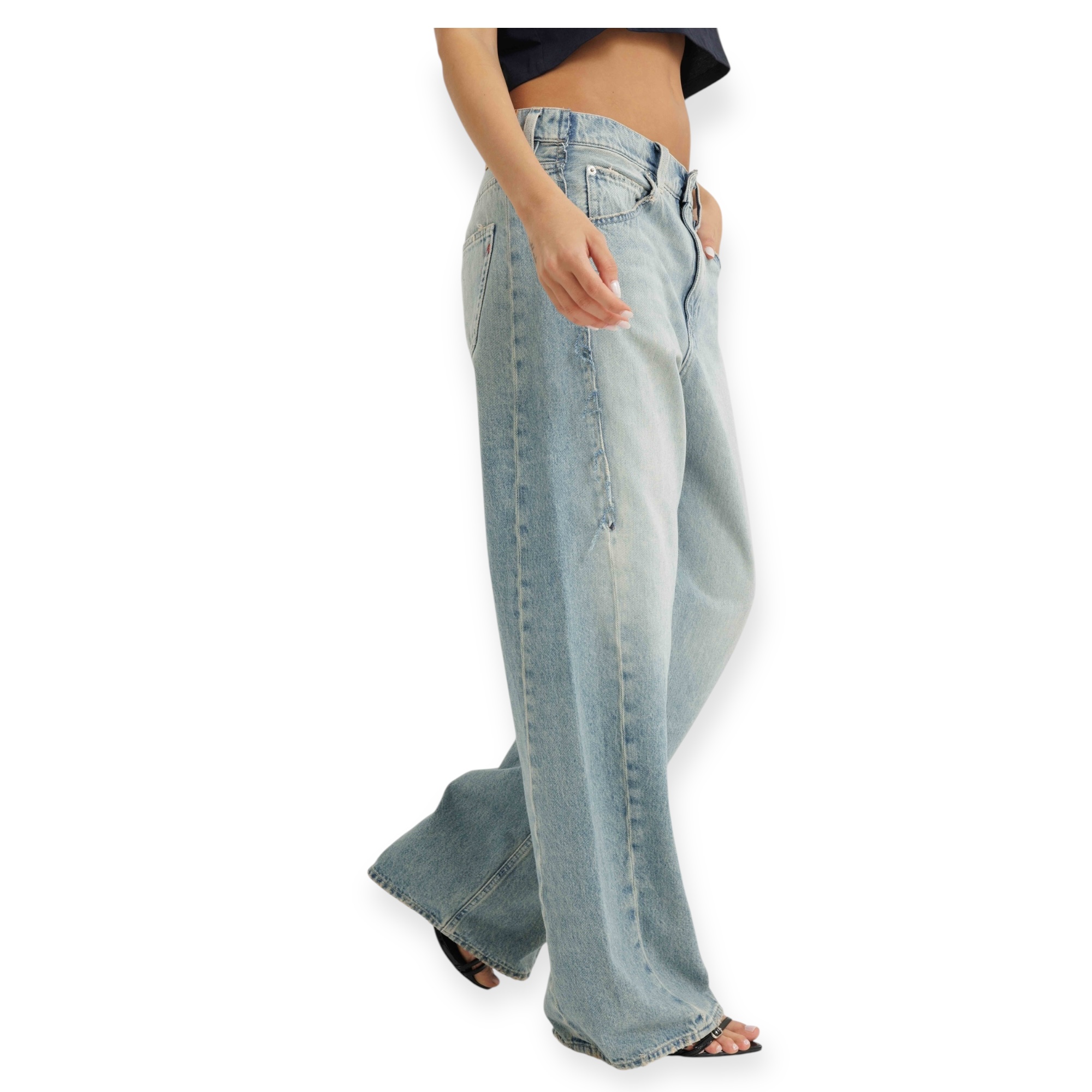 גינס REPLAY PANTALONI NARJA BAGGY גינס REPLAY PANTALONI NARJA BAGGY