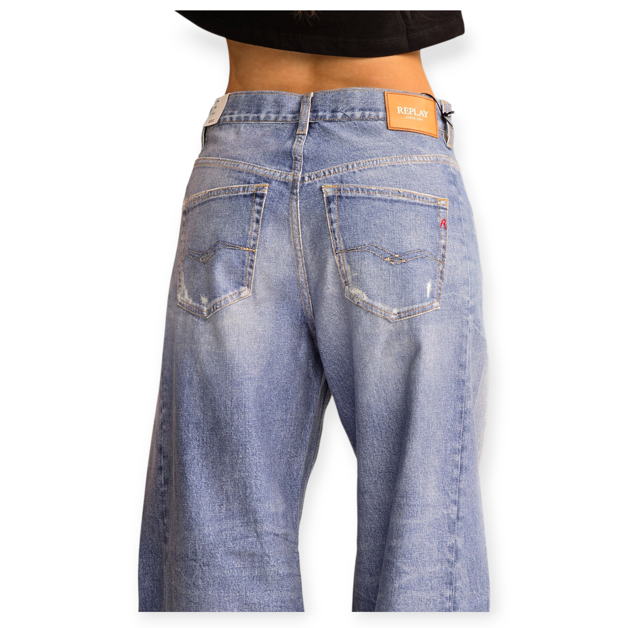 גינס REPLAY PANTALONI NARJA BAGGY