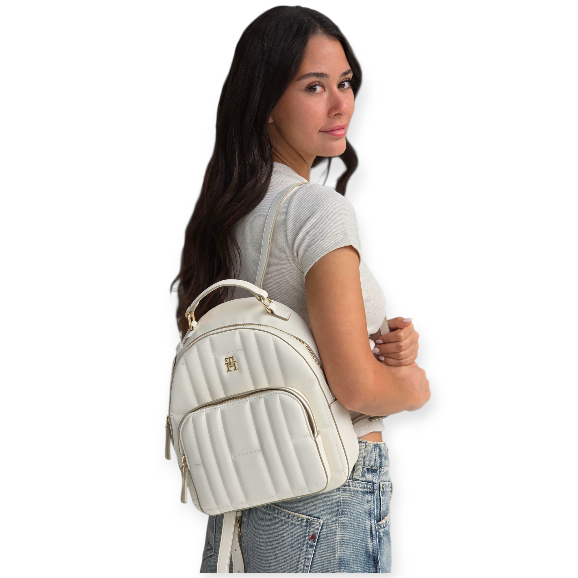 תיק גב TOMMY HILFIGER TH FEMINE BACKPACK תיק גב TOMMY HILFIGER TH FEMINE BACKPACK