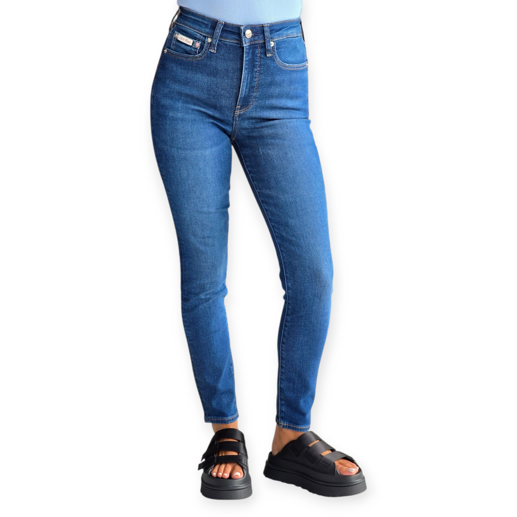 גינס CALVIN KLEIN HIGH RISE SKINNY JEANS גינס CALVIN KLEIN HIGH RISE SKINNY JEANS
