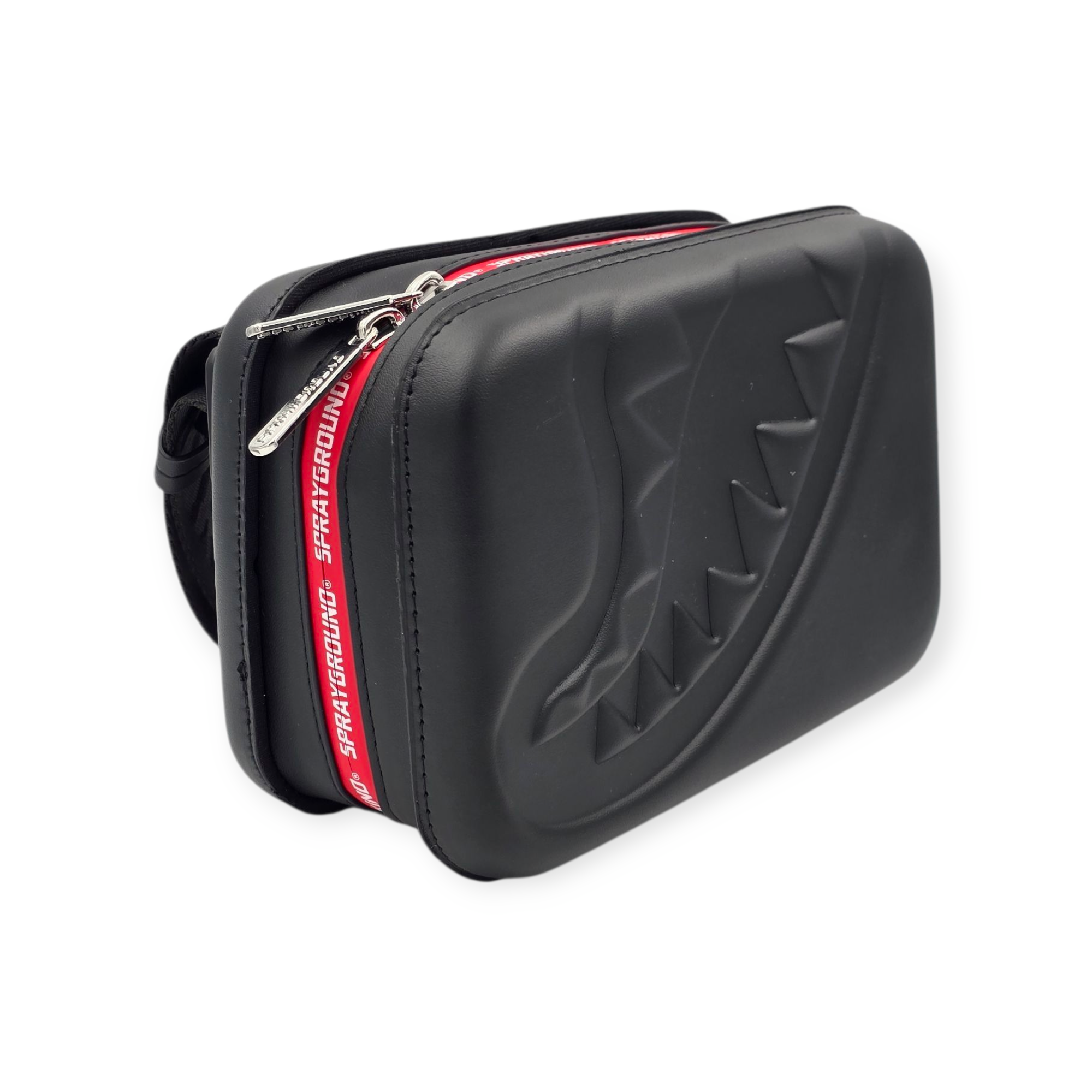 תיק  SPRAYGROUND PRINTED ZIP SHARK EMBOSSED SLING