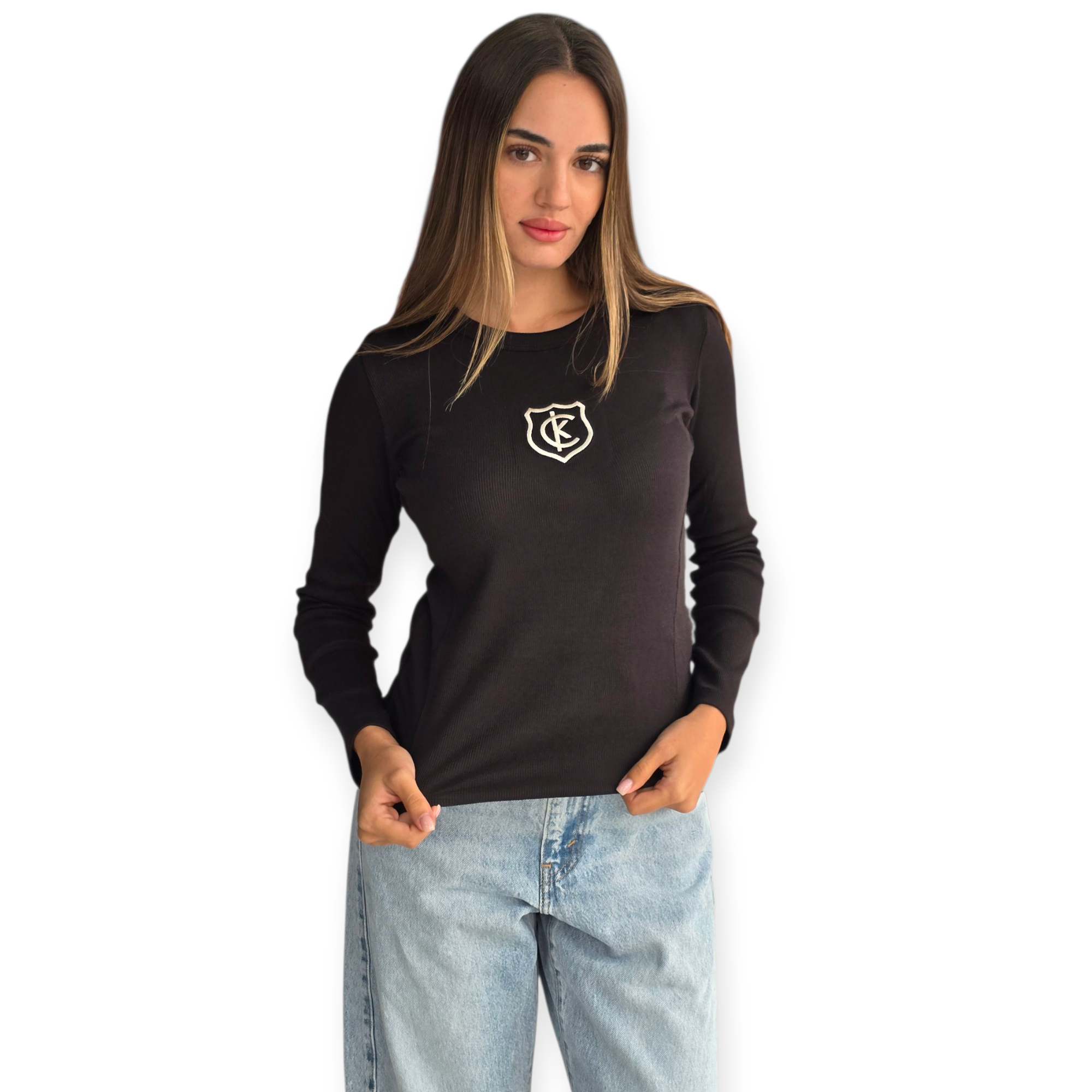 חולצה CALVIN KLEIN RIB LS TEE