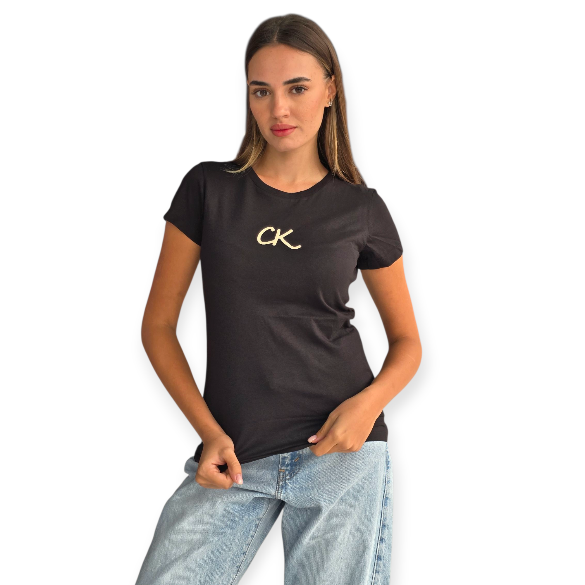 חולצה CALVIN KLEIN SLIM FIT TEE חולצה CALVIN KLEIN SLIM FIT TEE