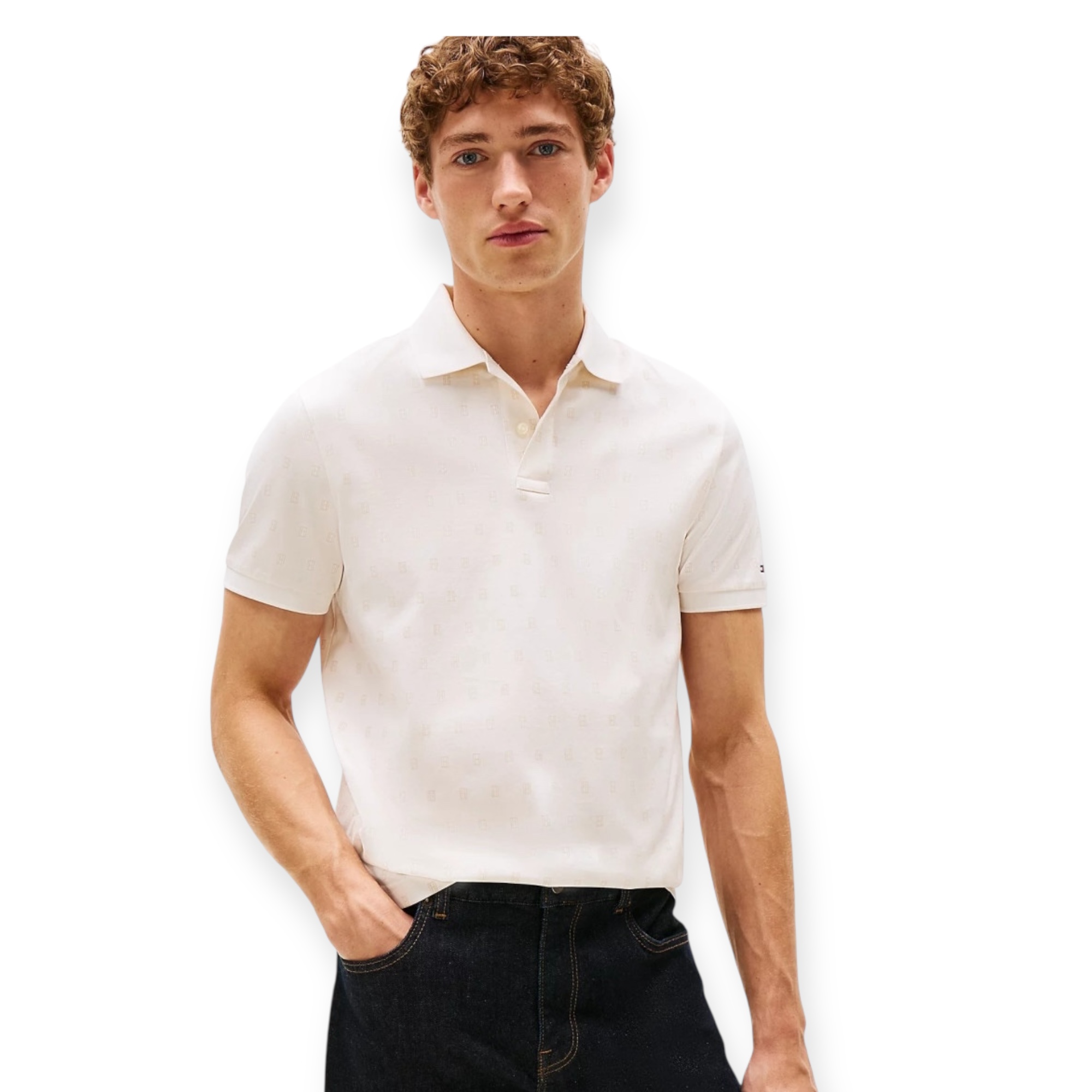 חולצה TOMMY HILFIGER INTERLOCK REG POLO