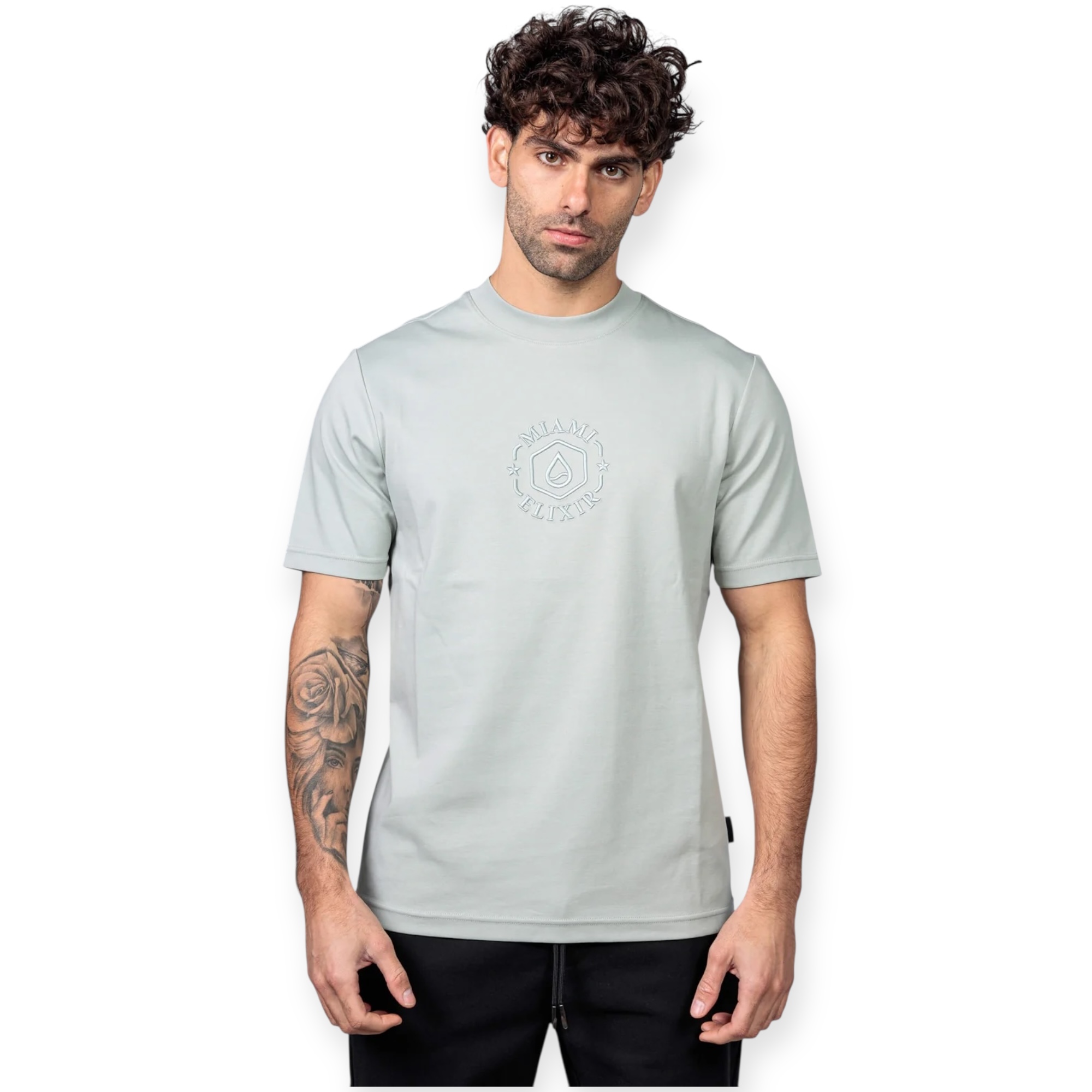 חולצה  לוגו רקמה בגב ELIXIR TEE