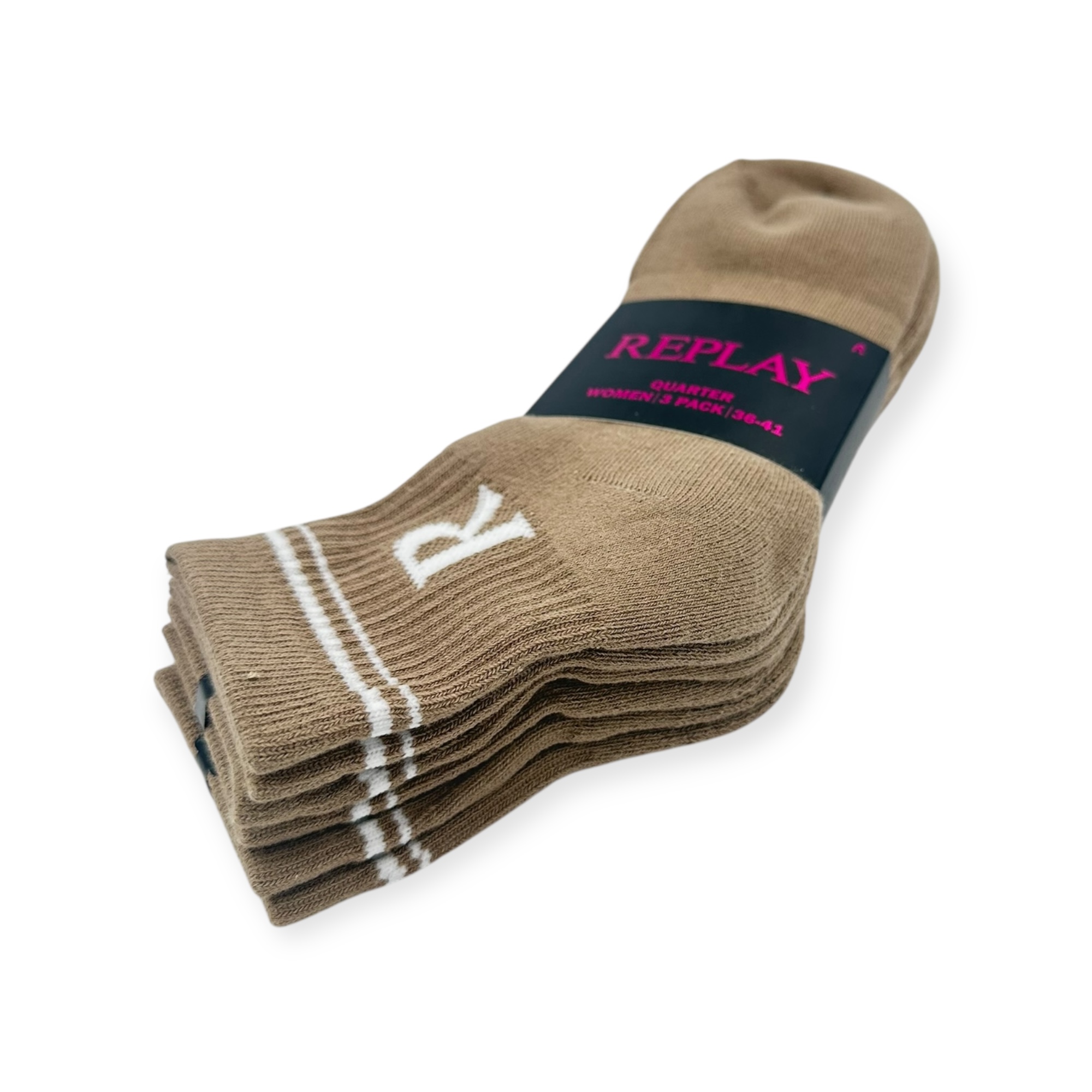 מארז 3 גרבי REPLAY QUARTER SOCKS