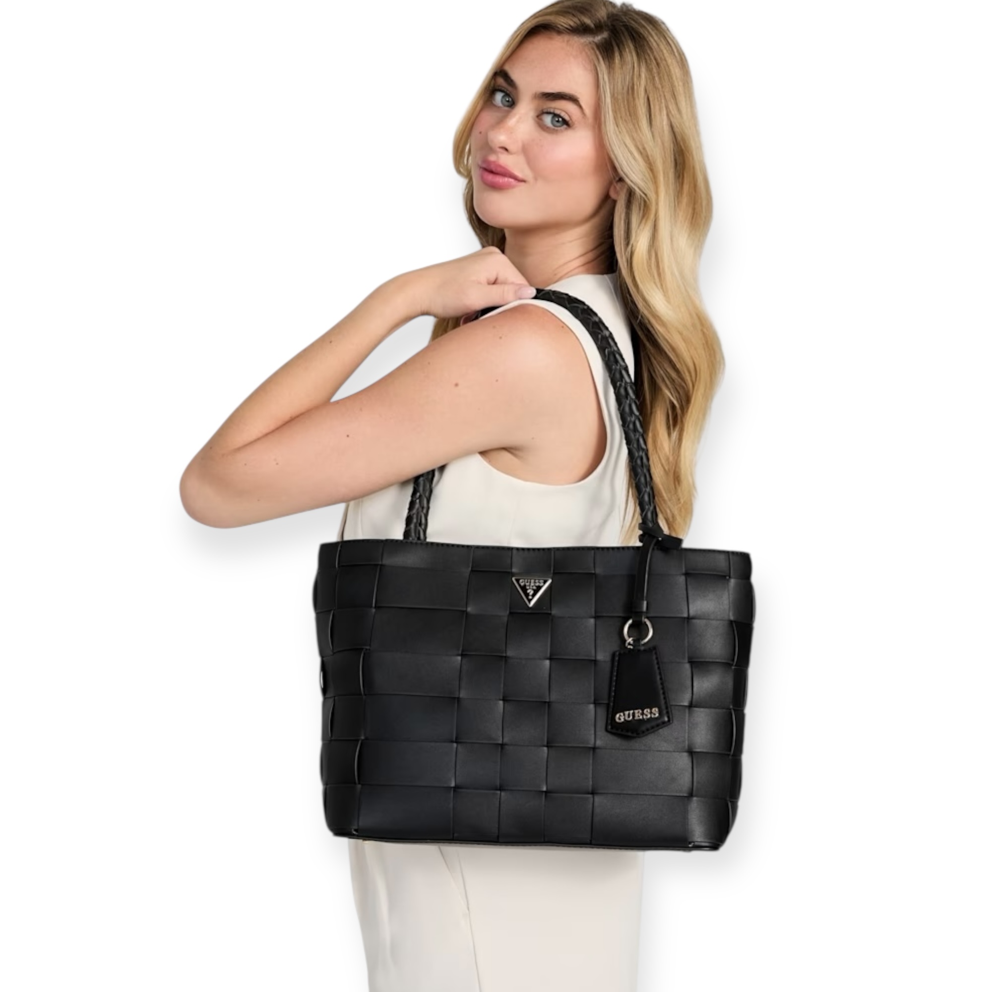 תיק GUESS MAYLEE GIRLFRIEND TOTE תיק GUESS MAYLEE GIRLFRIEND TOTE