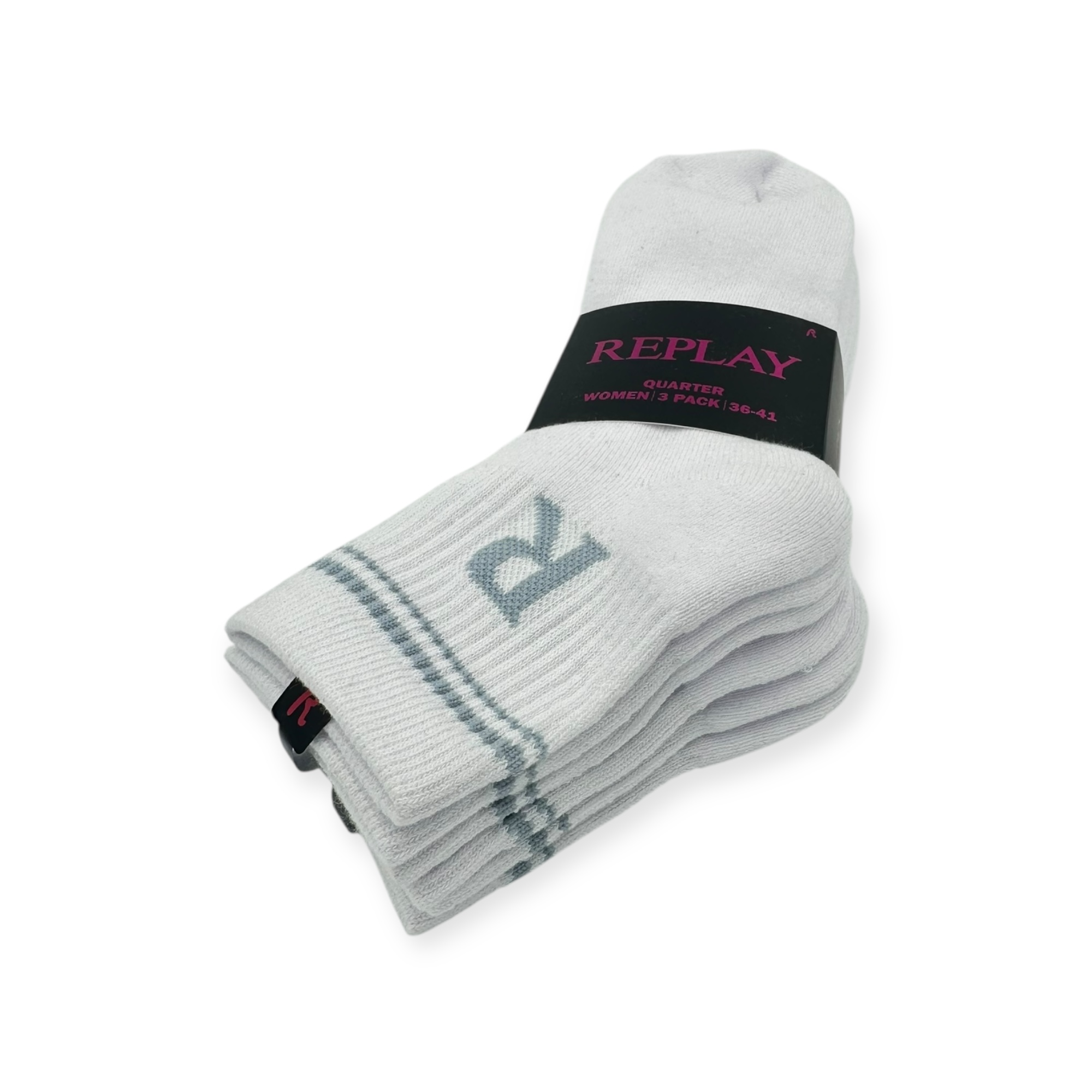 מארז 3 גרבי REPLAY QUARTER SOCKS