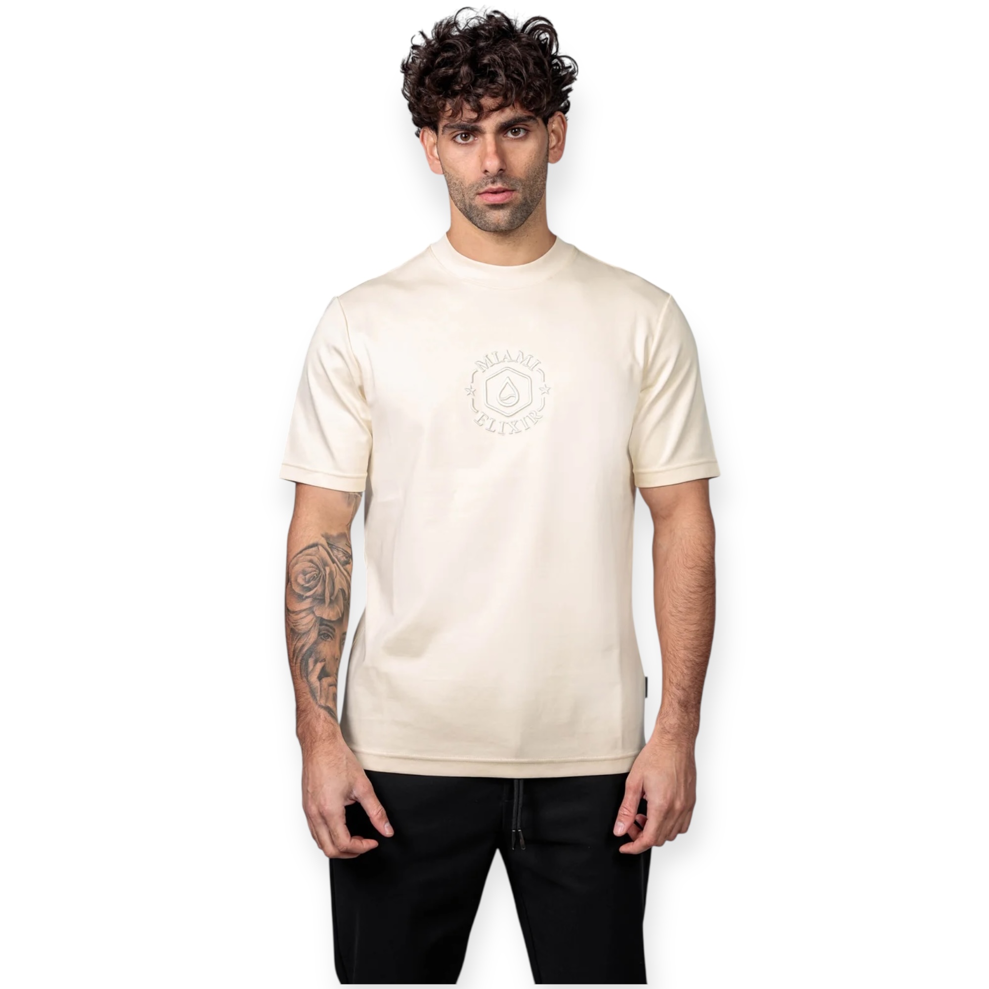 חולצה  לוגו רקמה בגב ELIXIR TEE