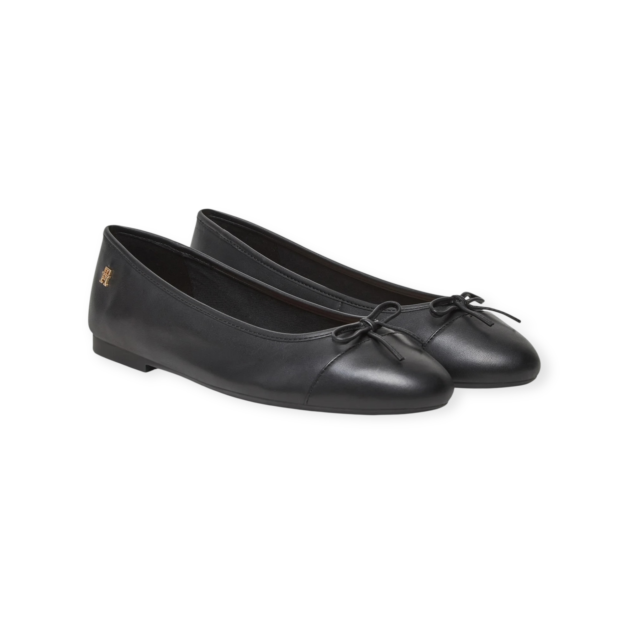נעלי TOMMY HILFIGER CAP LEATHER BALLERINA נעלי TOMMY HILFIGER CAP LEATHER BALLERINA
