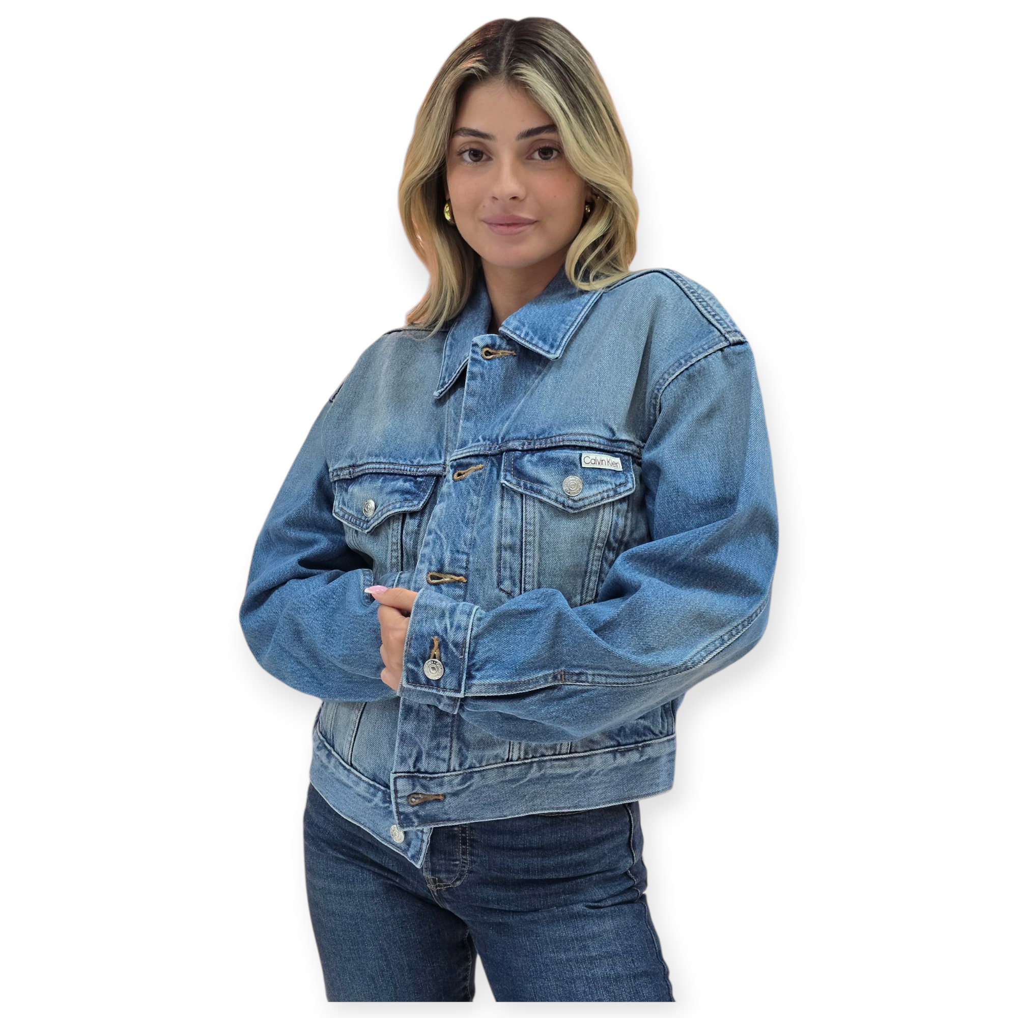 מעיל CALVIN KLEIN TRUCKER JACKET GOLD DUST