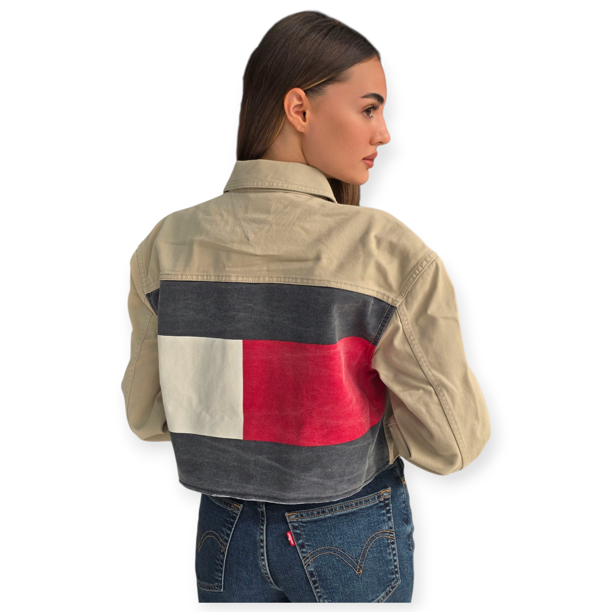 מעיל TOMMY HILFIGER FLAG TRUCKER JACKET