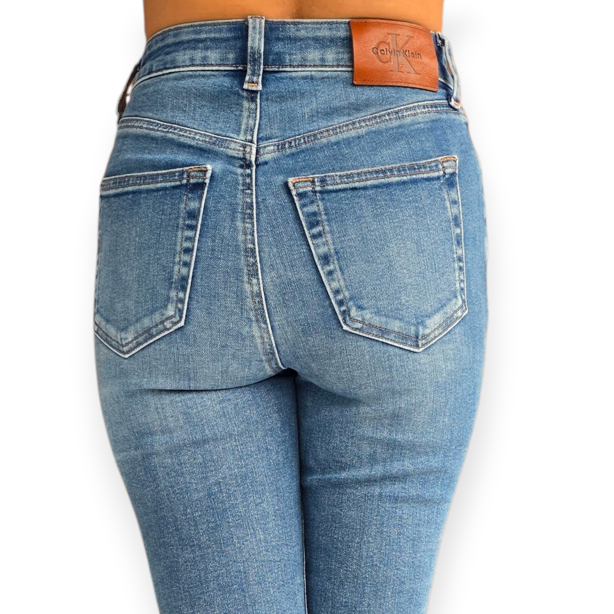 גינס CALVIN KLEIN HIGH RISE SKINNY ANKL JEANS
