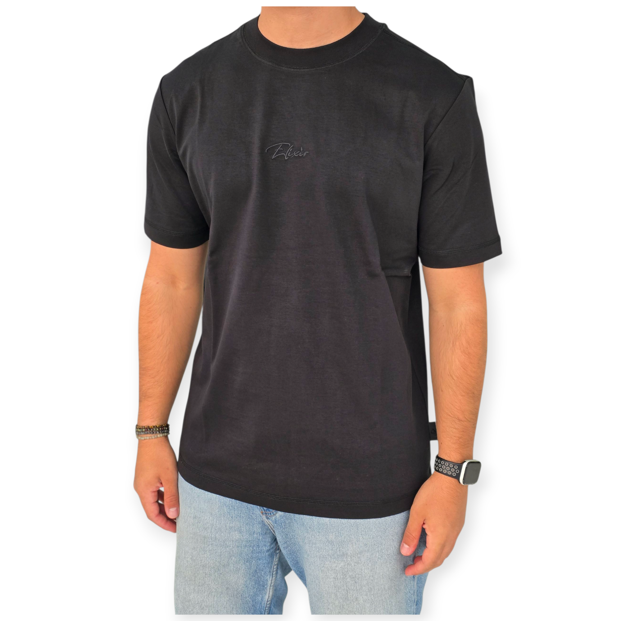 חולצה  לוגו רקמה בגב ELIXIR TEE