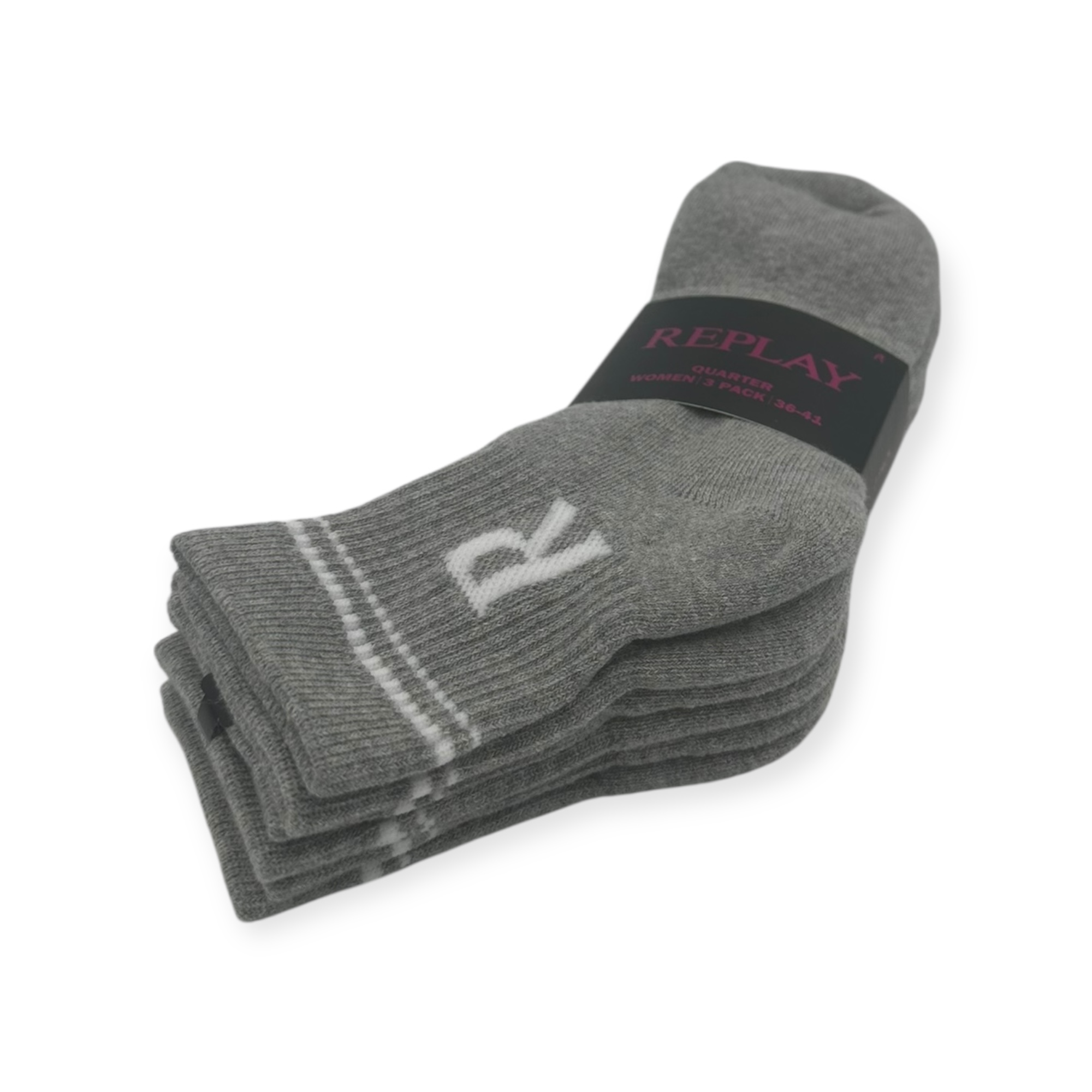מארז 3 גרבי REPLAY QUARTER SOCKS