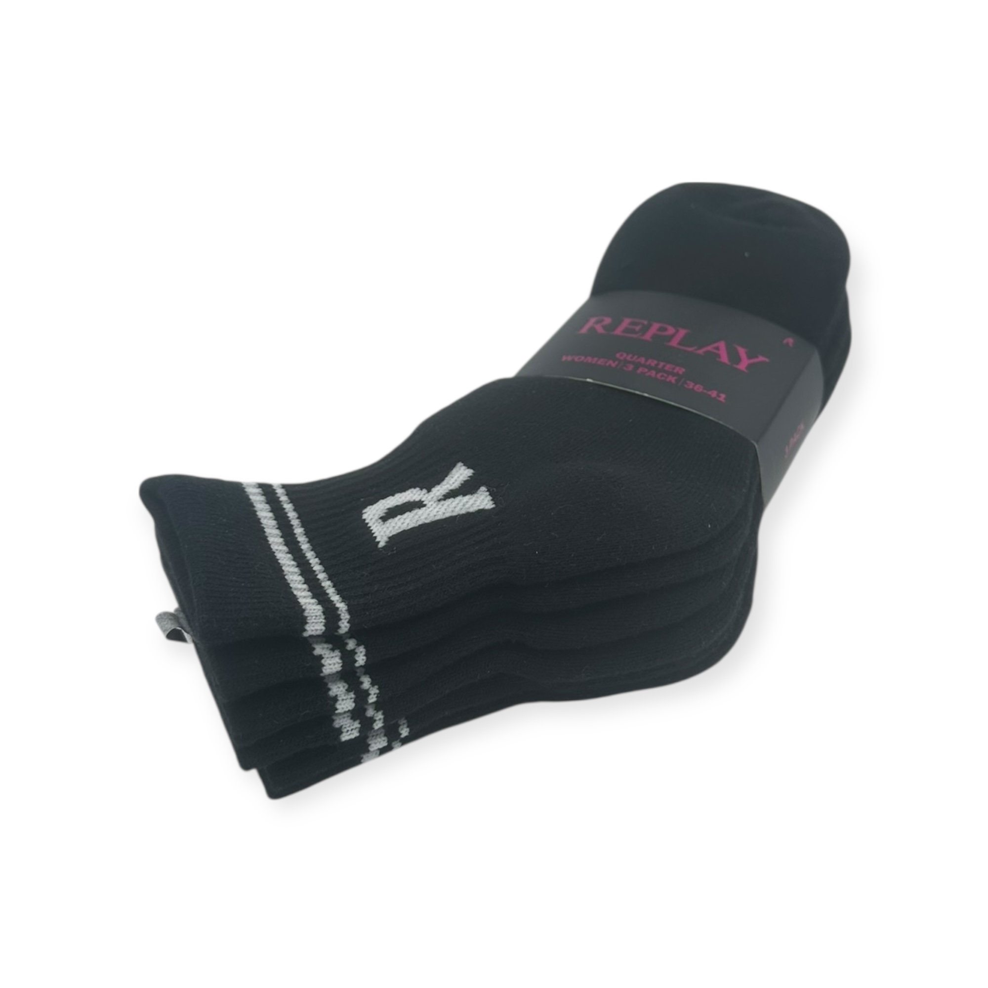 מארז 3 גרבי REPLAY QUARTER SOCKS