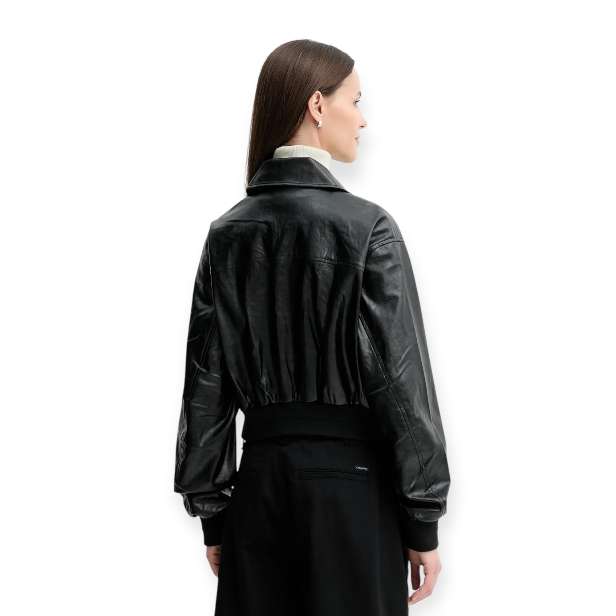 מעיל CALVIN KLEIN CRINKLE JACKET FAUX LEATHER