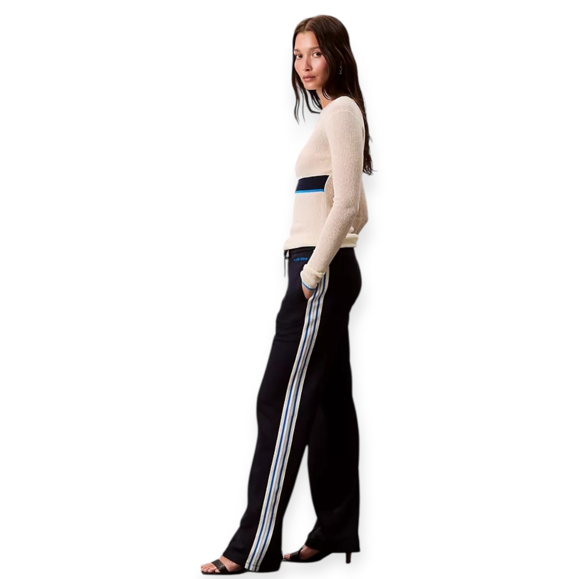 מכנס CALVIN KLEIN HGH FRENCH TERRY PANT