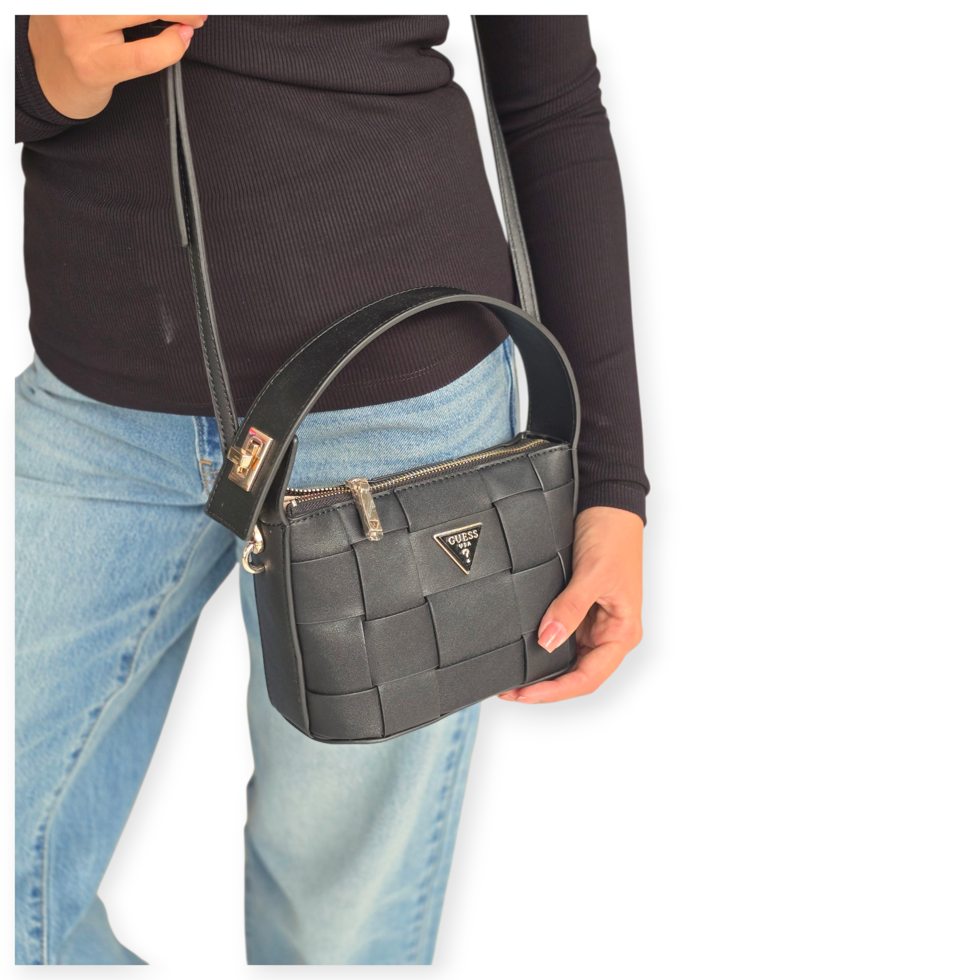 תיק GUESS MAYLEE MINY HOBO תיק GUESS MAYLEE MINY HOBO