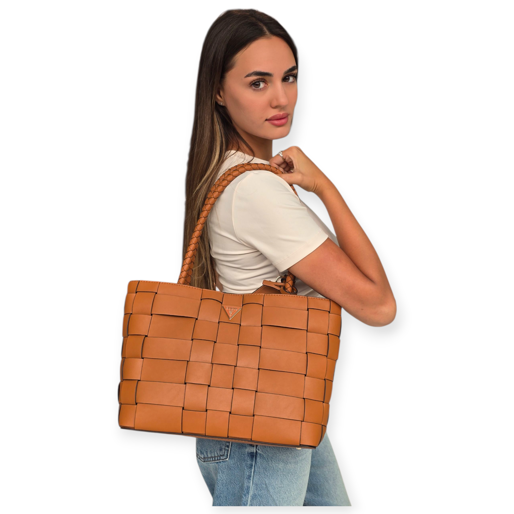 תיק GUESS MAYLEE GIRLFRIEND TOTE תיק GUESS MAYLEE GIRLFRIEND TOTE