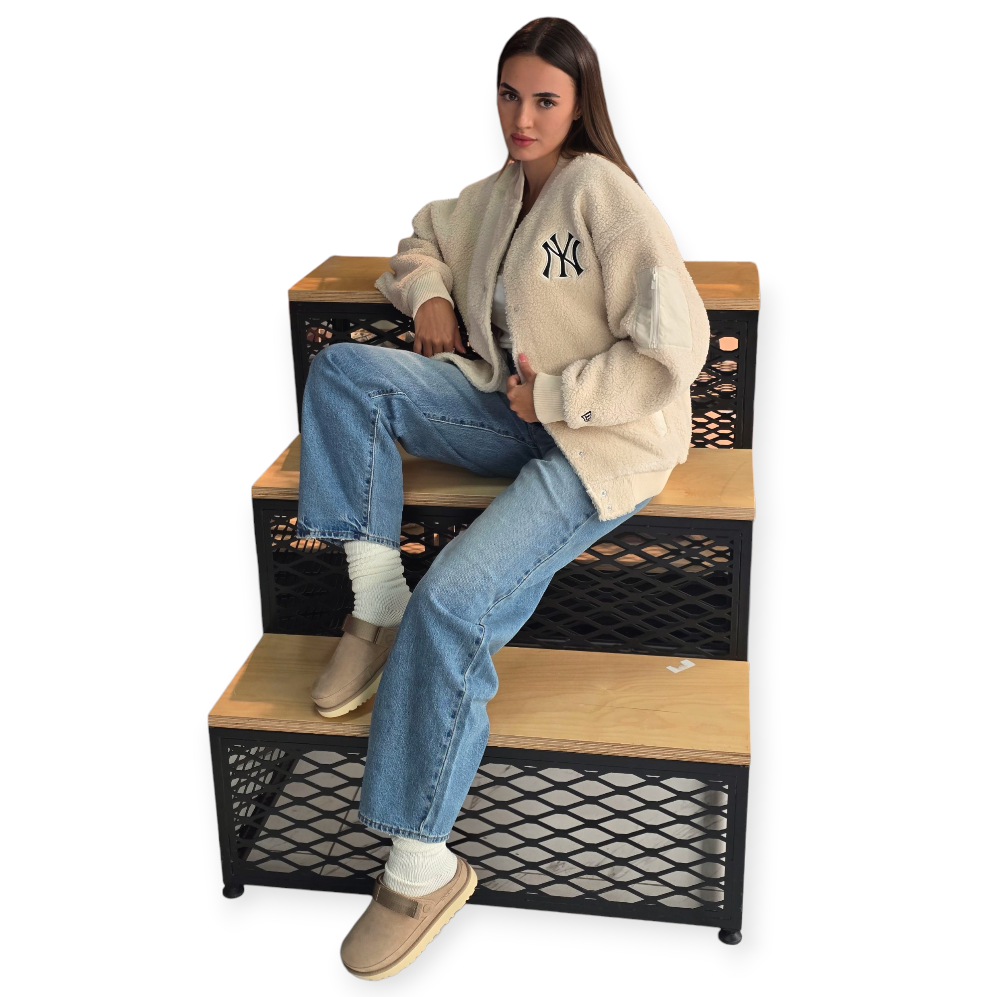 זקט NEW ERA SHERPA BOMBER LOSDOD זקט NEW ERA SHERPA BOMBER LOSDOD