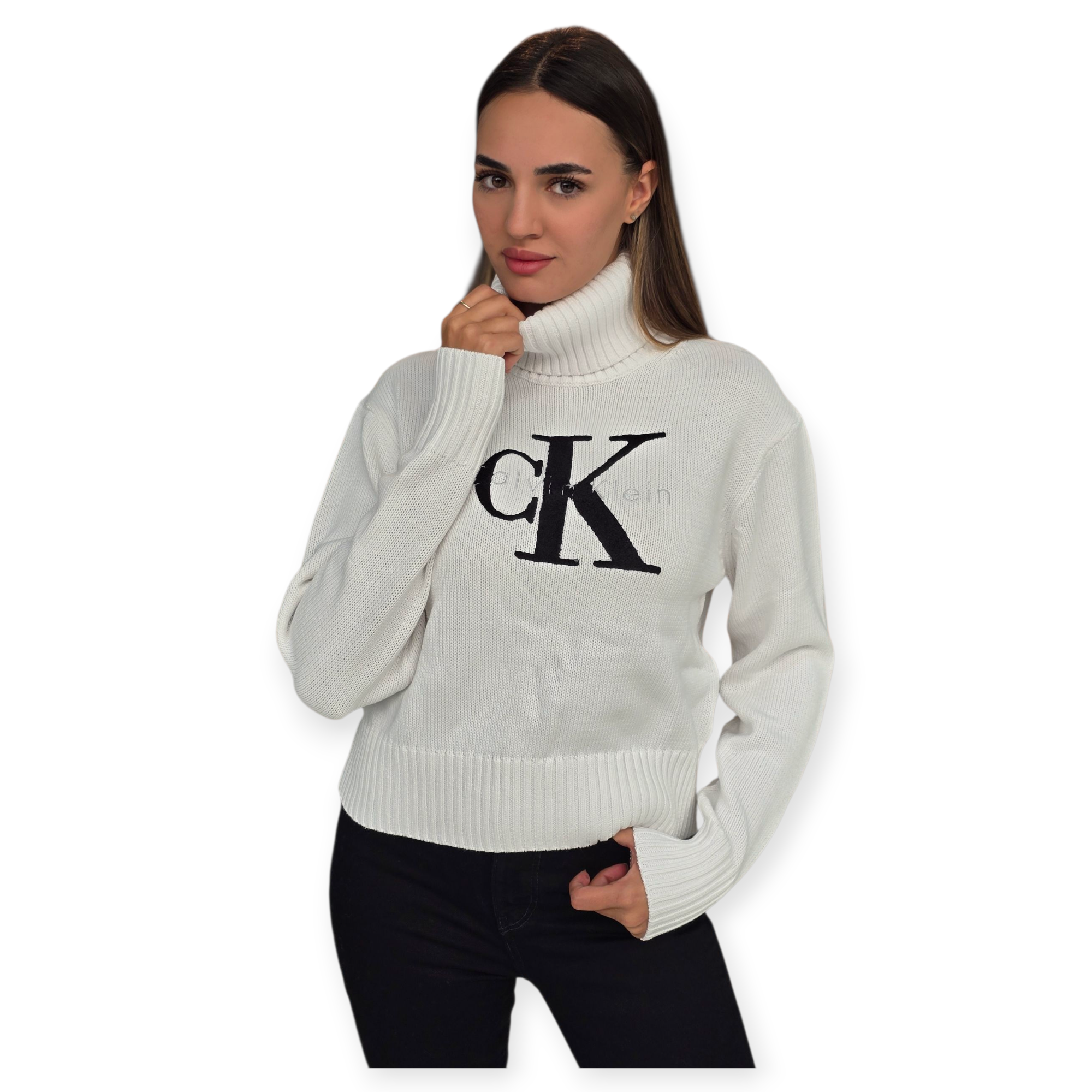 חולצה CALVIN KLEIN CHENILLE MONOLOGO SWEATER