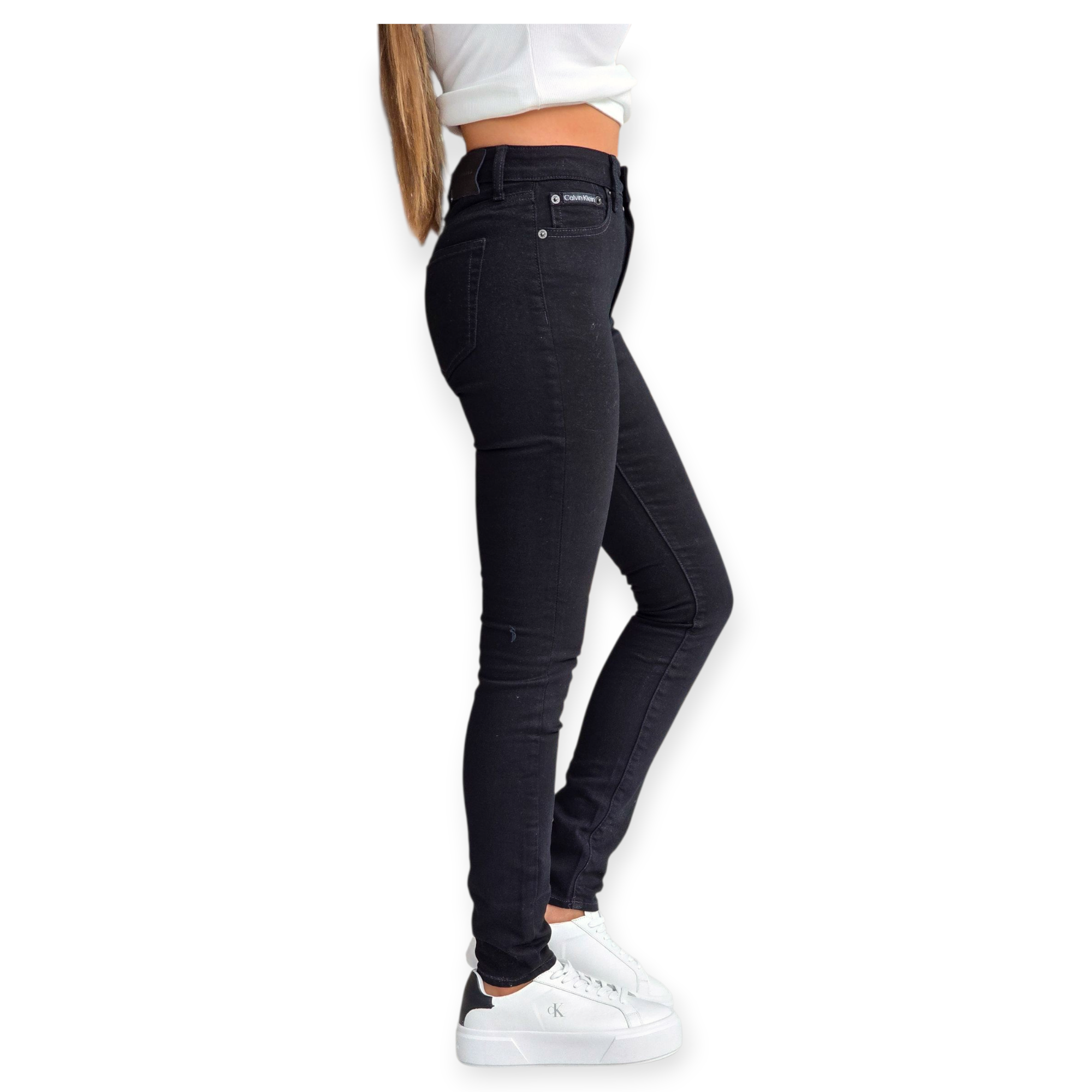גינס CALVIN KLEIN HIGH RISE SKINNY JEANS