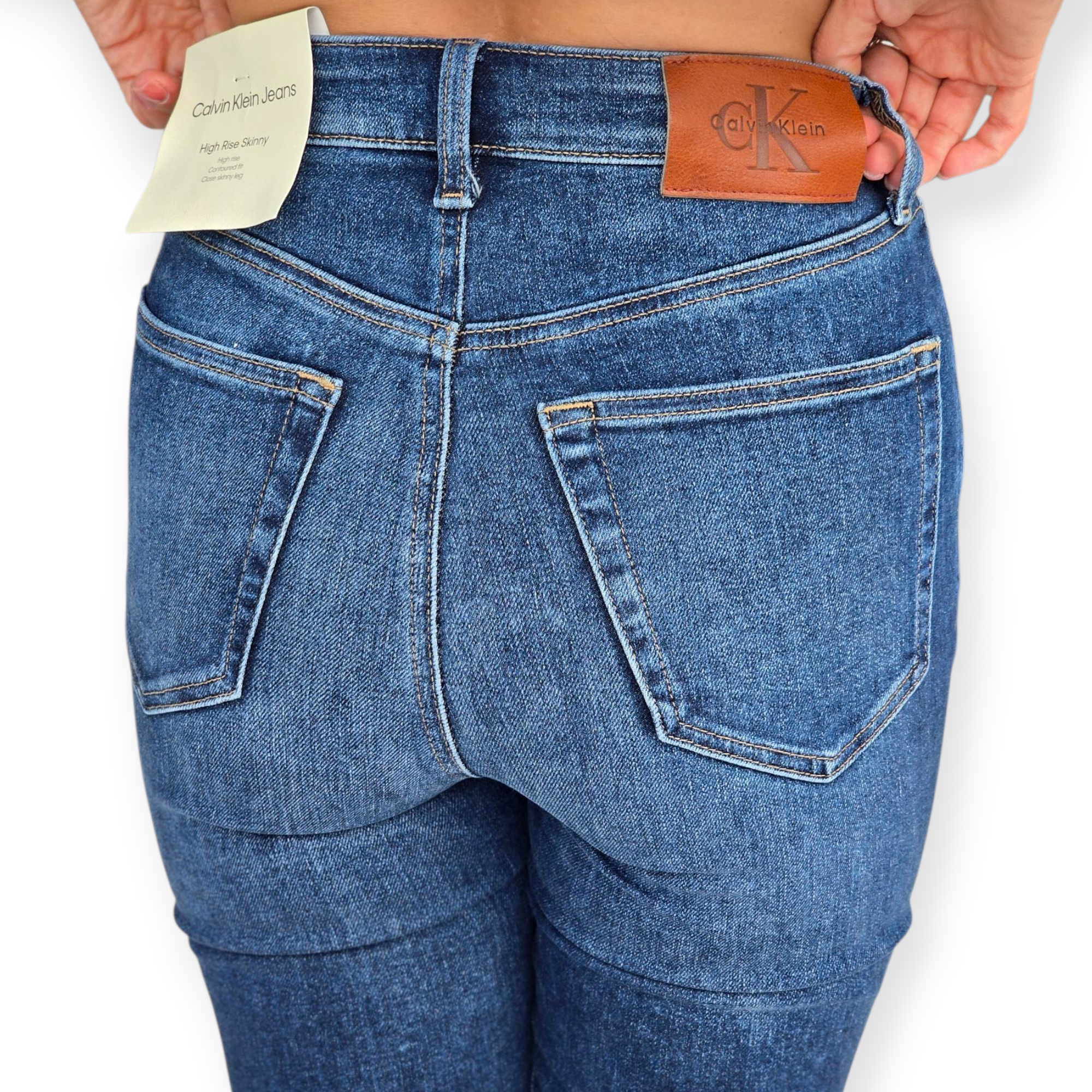 גינס CALVIN KLEIN HIGH RISE SKINNY JEANS