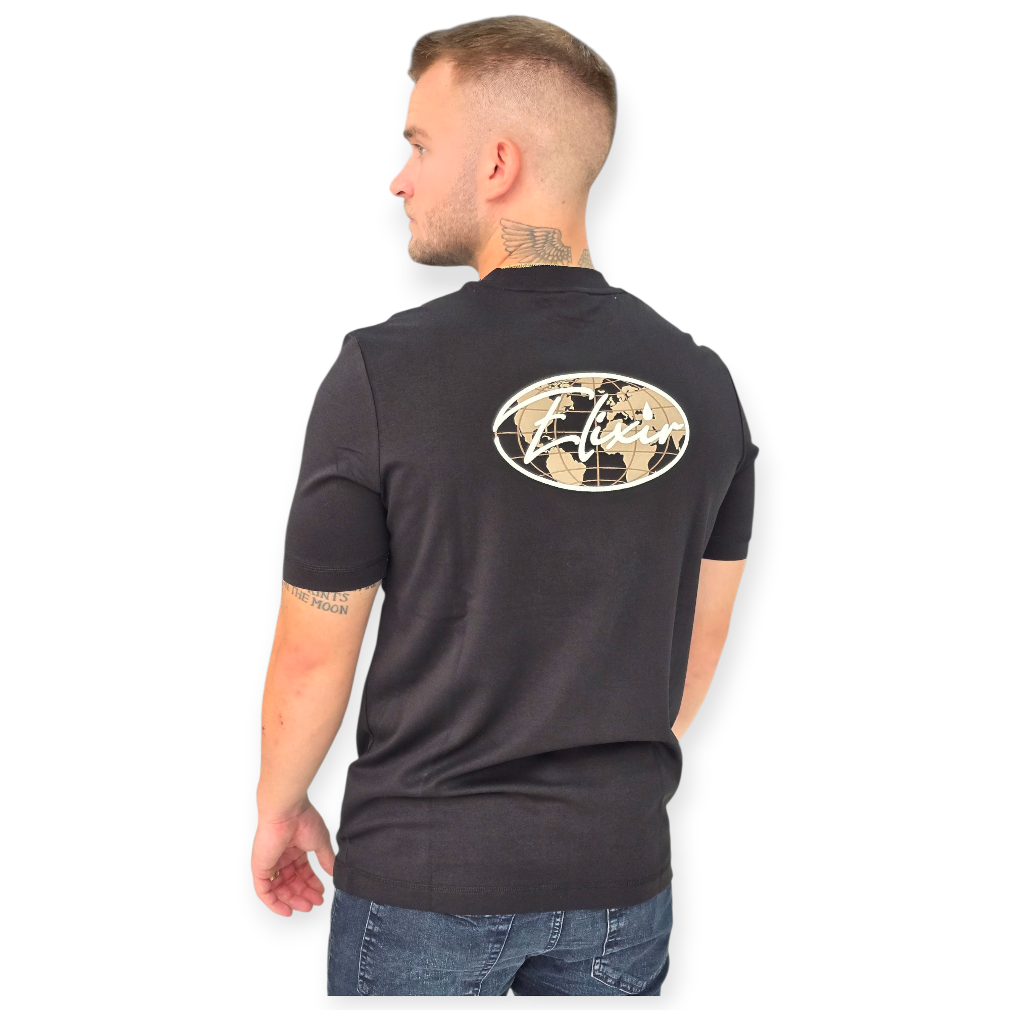 חולצה  לוגו רקמה בגב ELIXIR TEE