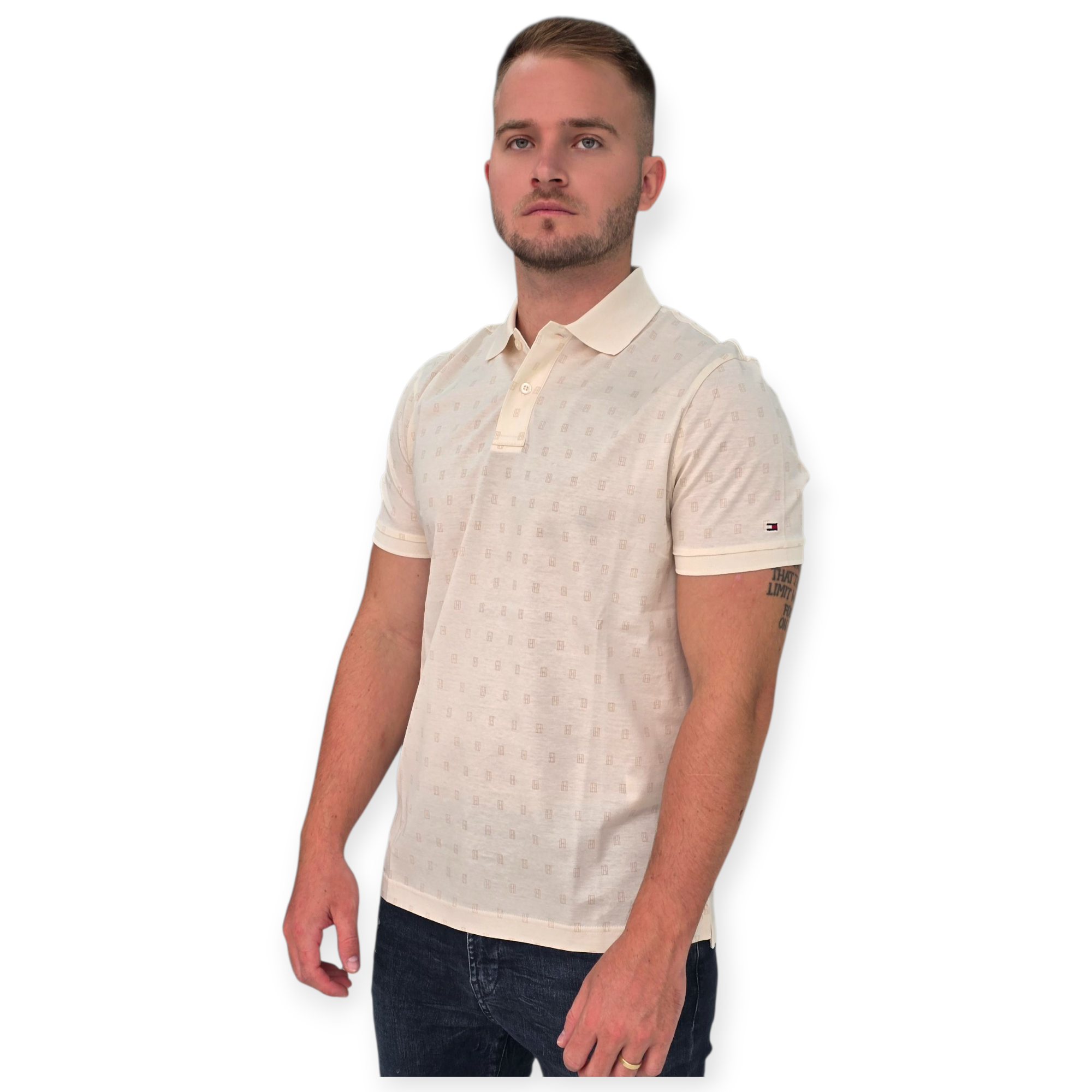 חולצה TOMMY HILFIGER INTERLOCK REG POLO