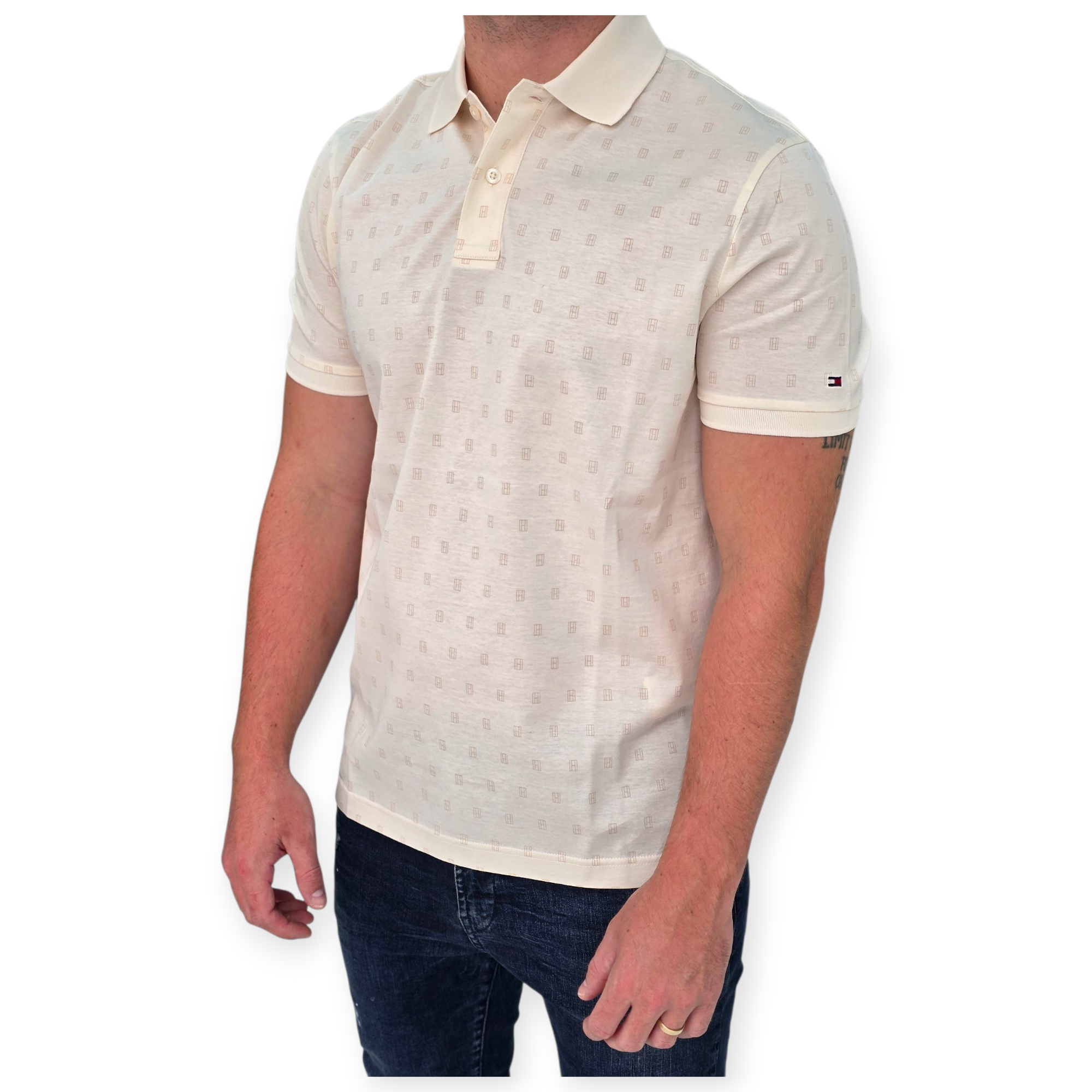 חולצה TOMMY HILFIGER INTERLOCK REG POLO