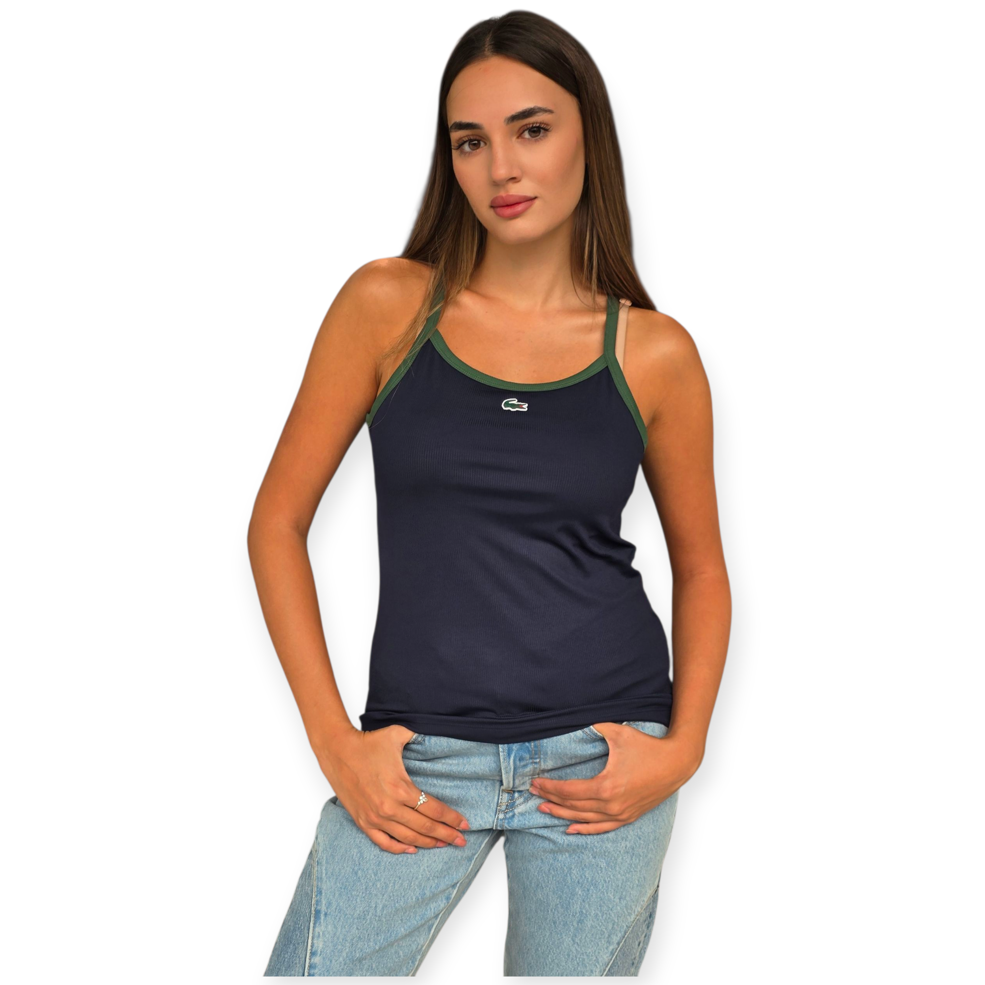 חולצה LACOSTE LOGO RIB TANK חולצה LACOSTE LOGO RIB TANK